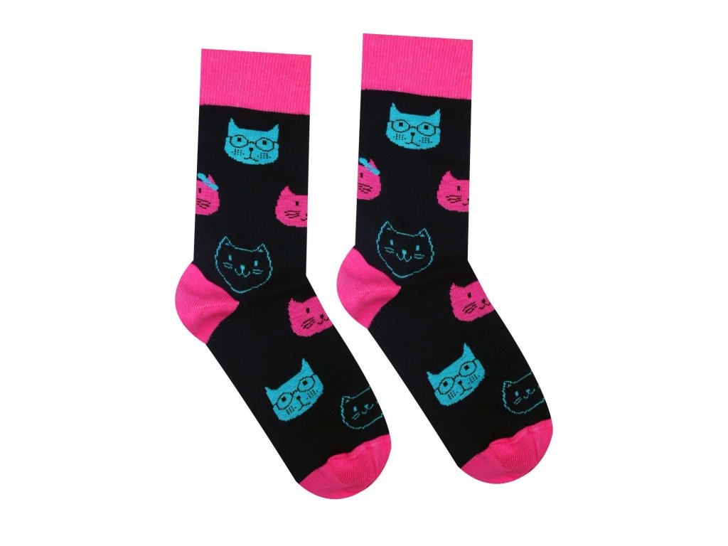 Veselé ponožky Kočka