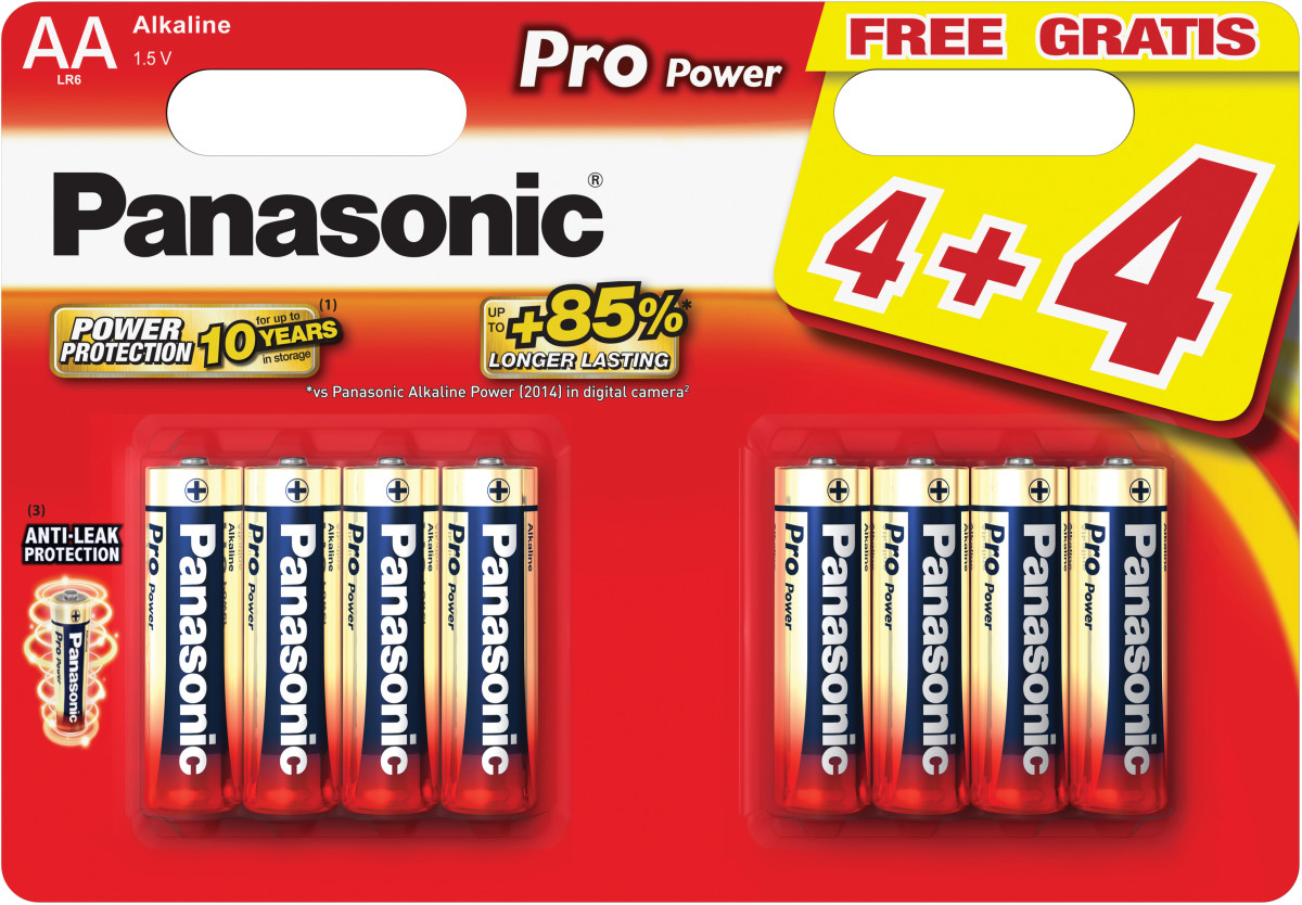 Alkalické batérie Panasonic Pro Power AA