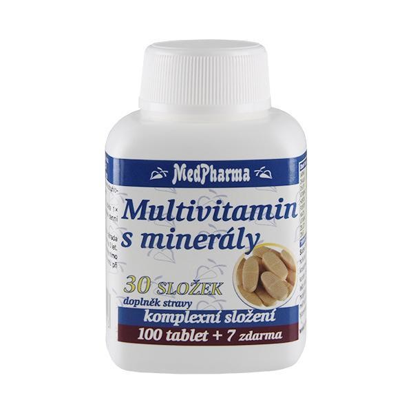 Multivitamin s minerály 30 složek 107 tablet