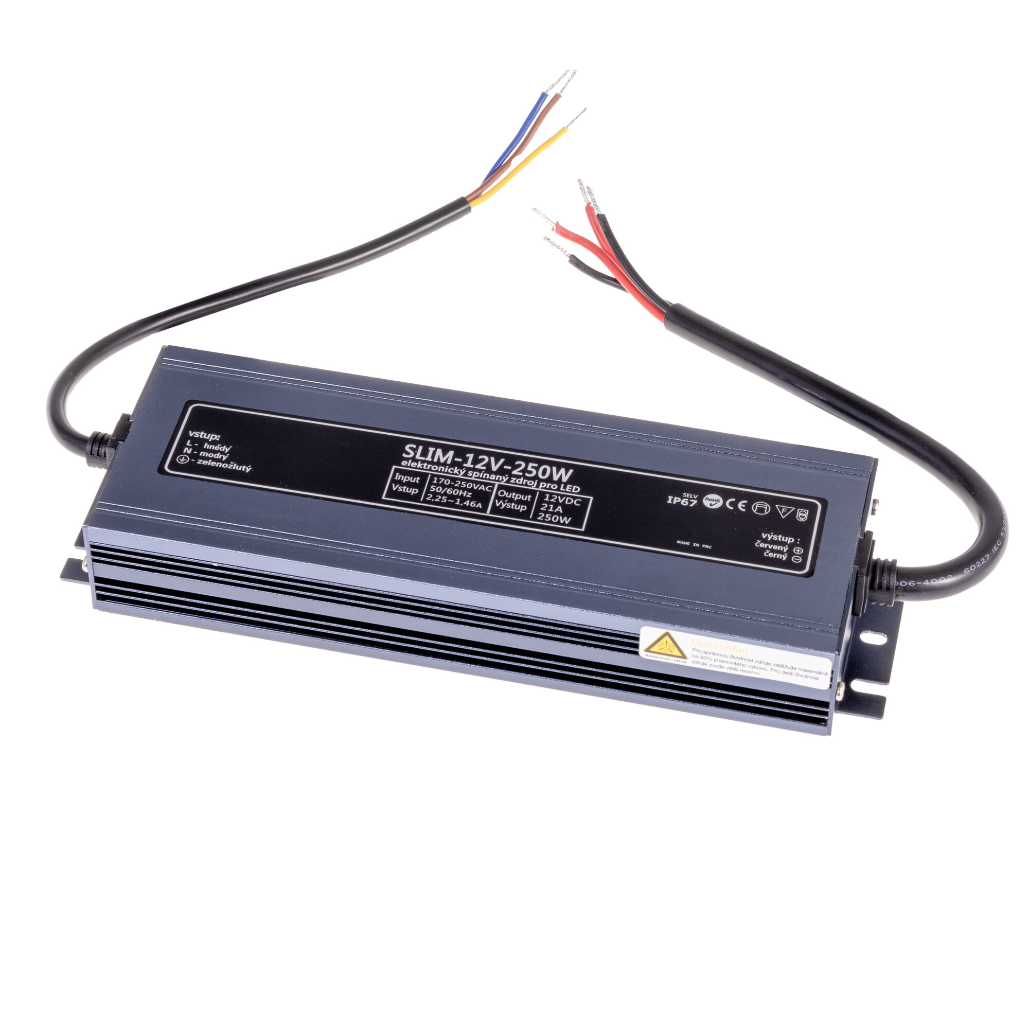 Levně LED zdroj 12V 250W SLIM-12V-250W