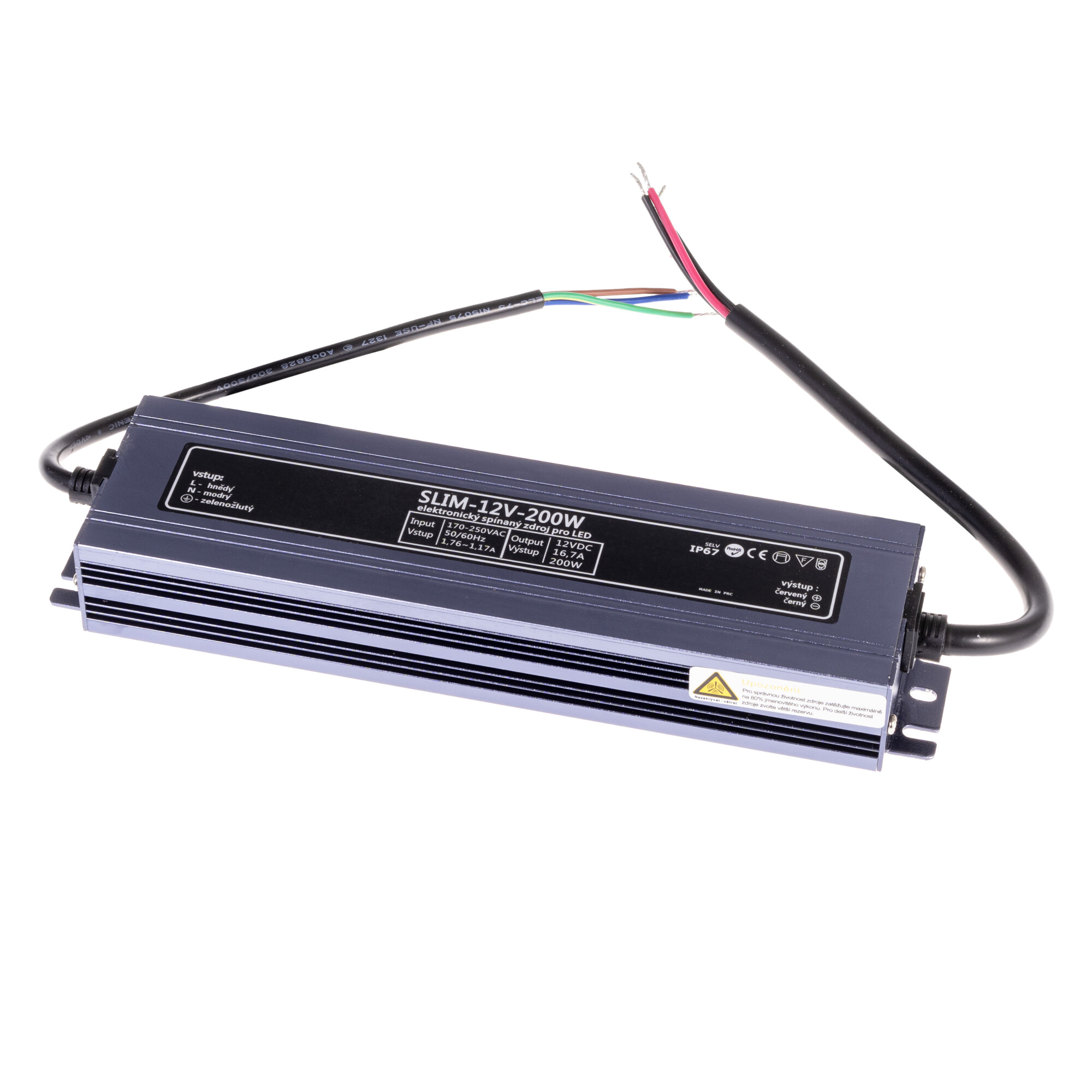 Levně LED zdroj 12V 200W SLIM-12V-200W