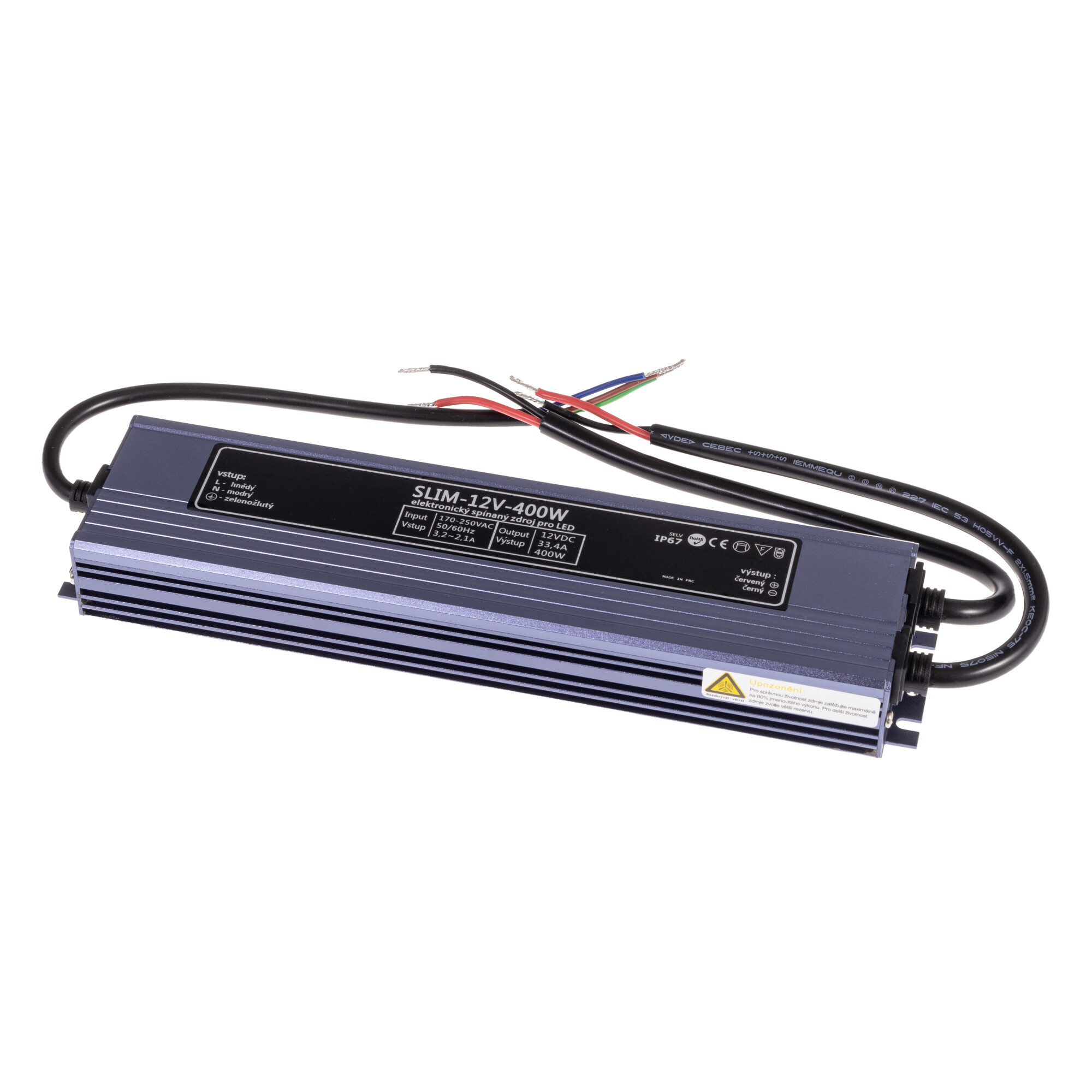Levně LED zdroj 12V 400W SLIM-12V-400W