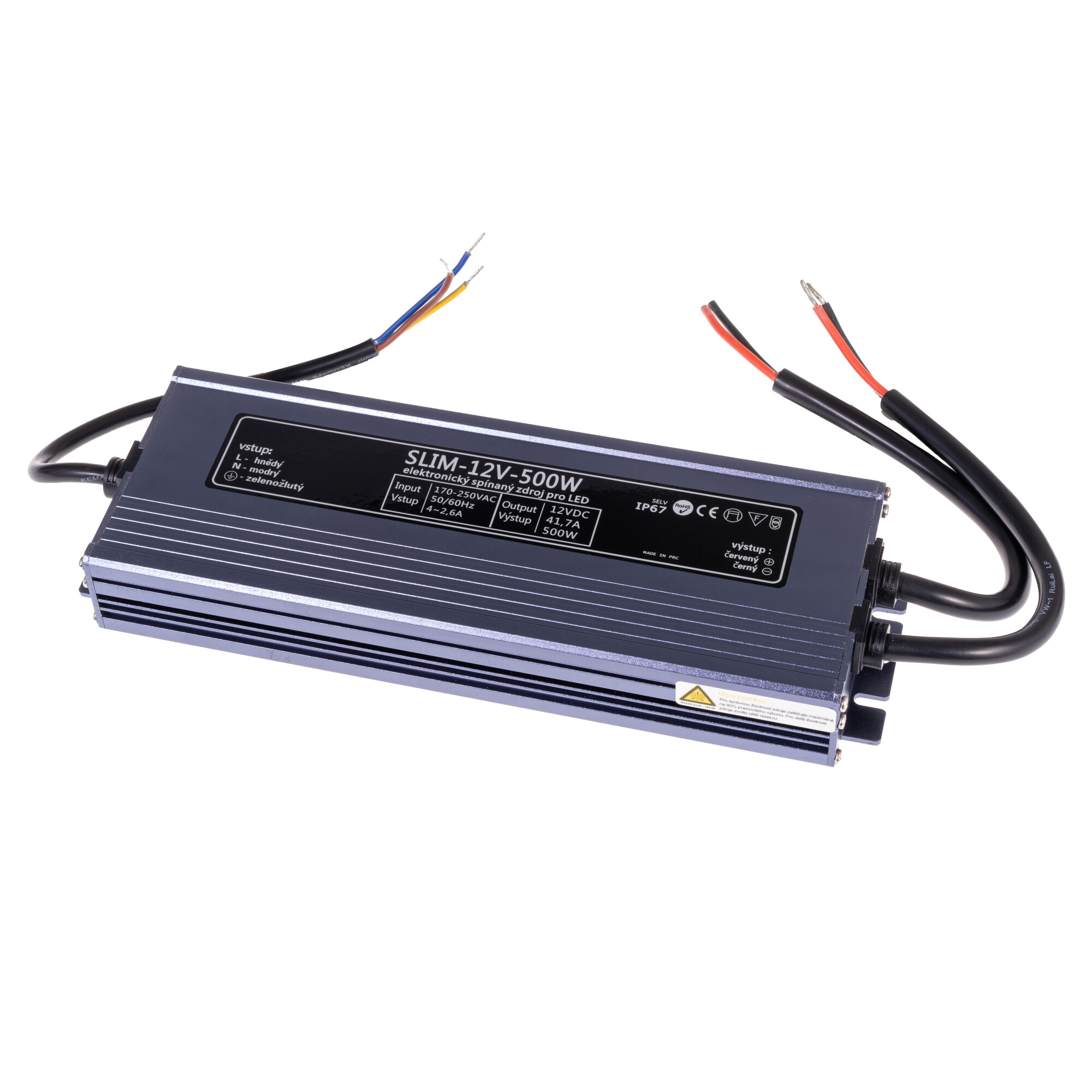 Levně LED zdroj 12V 500W SLIM-12V-500W