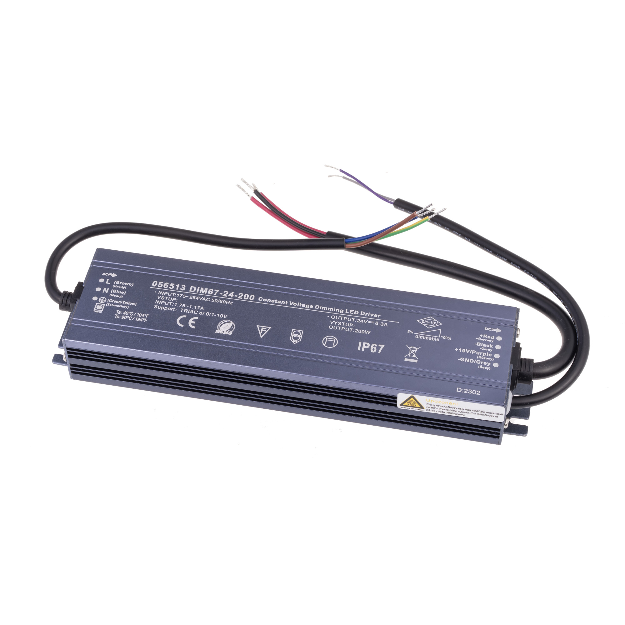 Levně Stmívatelný napěťový zdroj DIM67 24V 200W