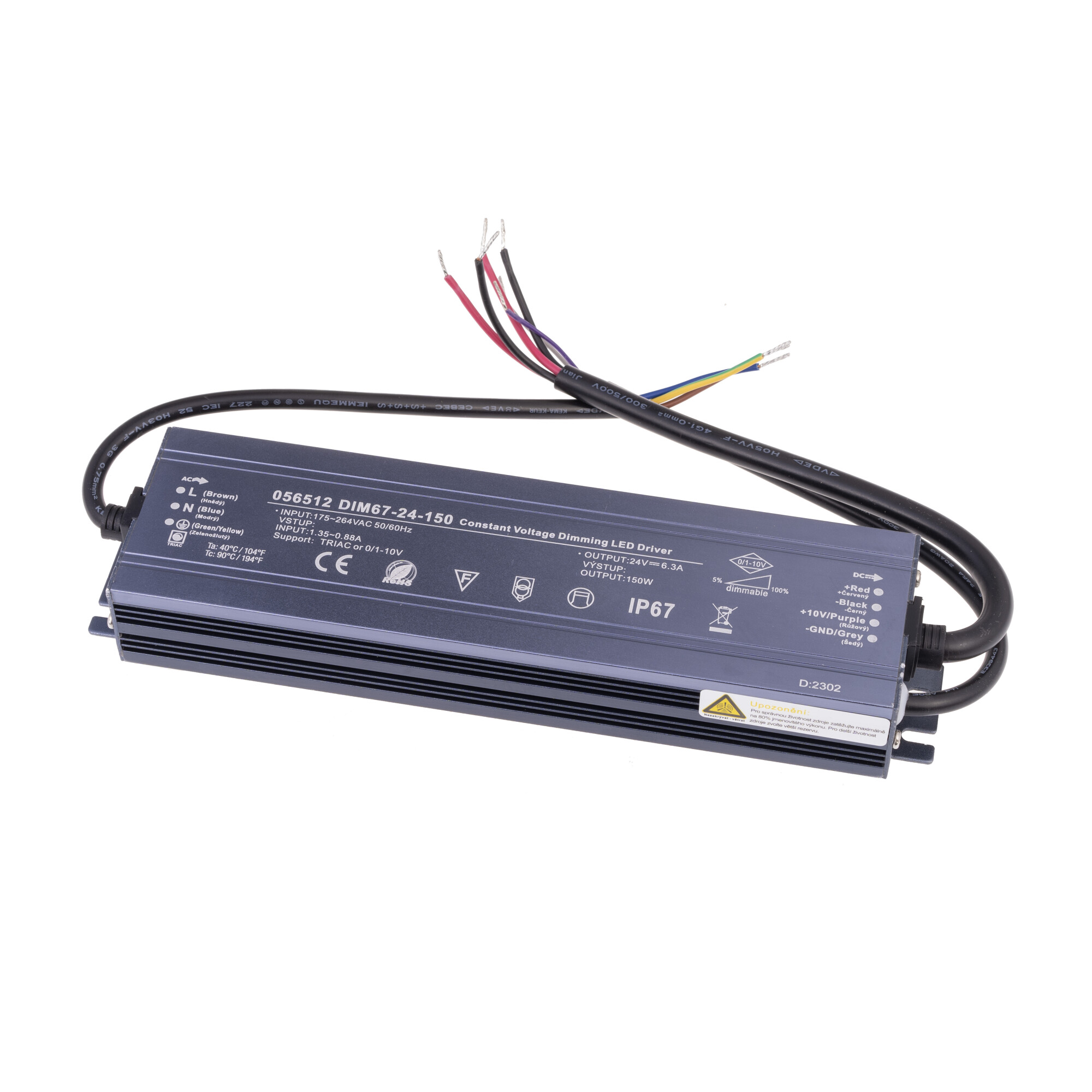 Levně Stmívatelný napěťový zdroj DIM67 24V 150W