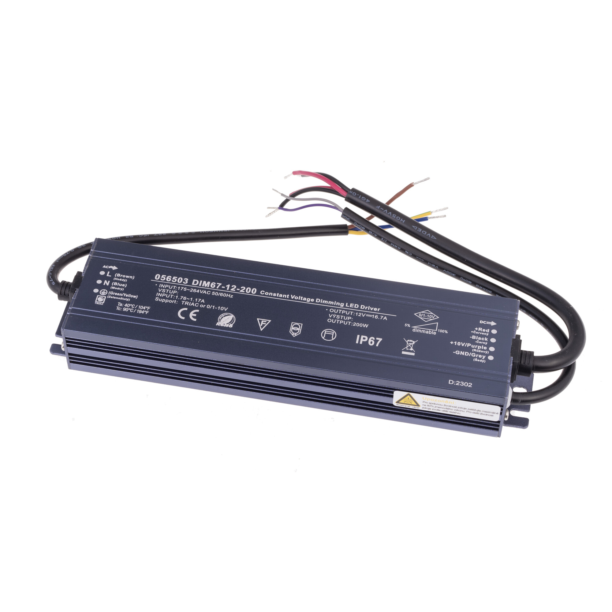 Levně Stmívatelný napěťový zdroj DIM67 12V 200W