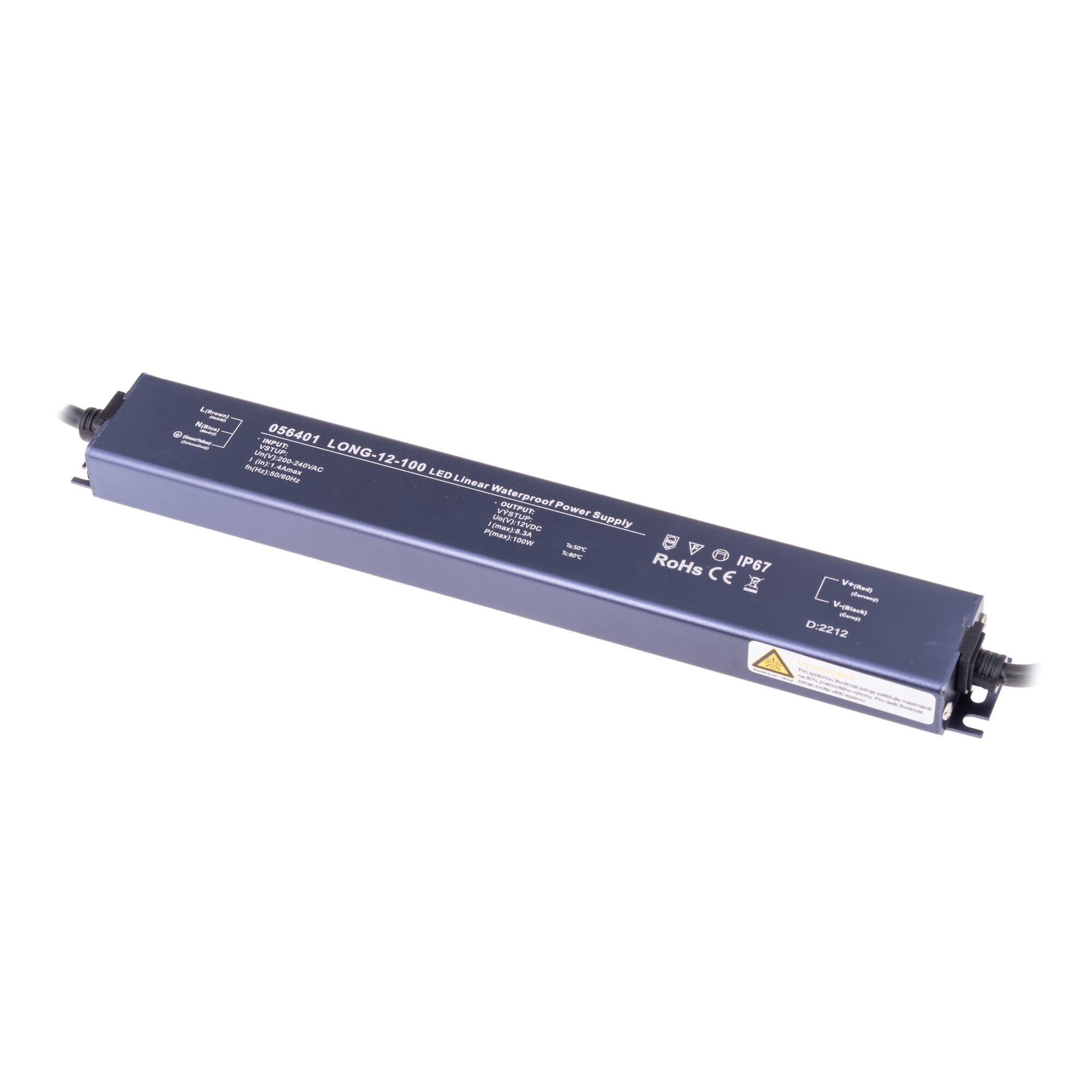 Levně LED zdroj 12V 100W LONG-12-100
