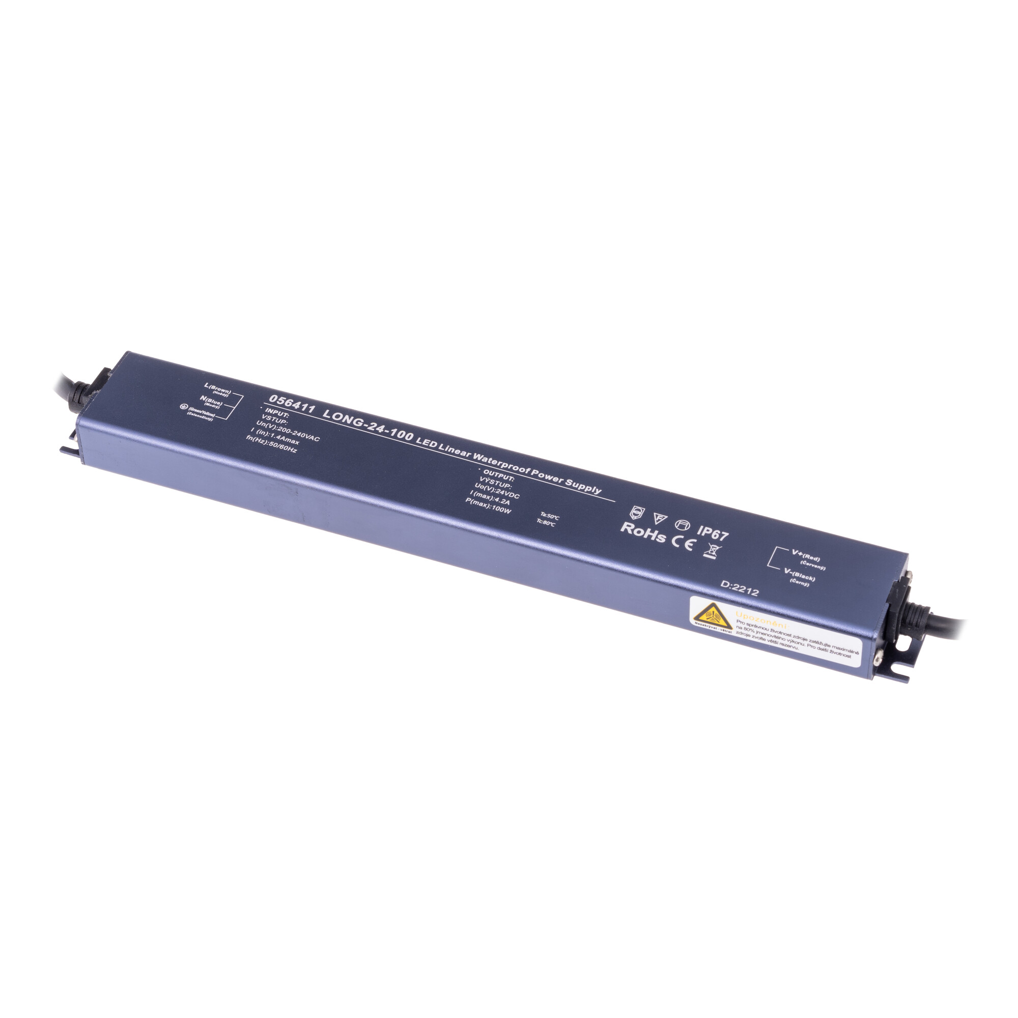 LED zdroj 24V 100W LONG-24-100