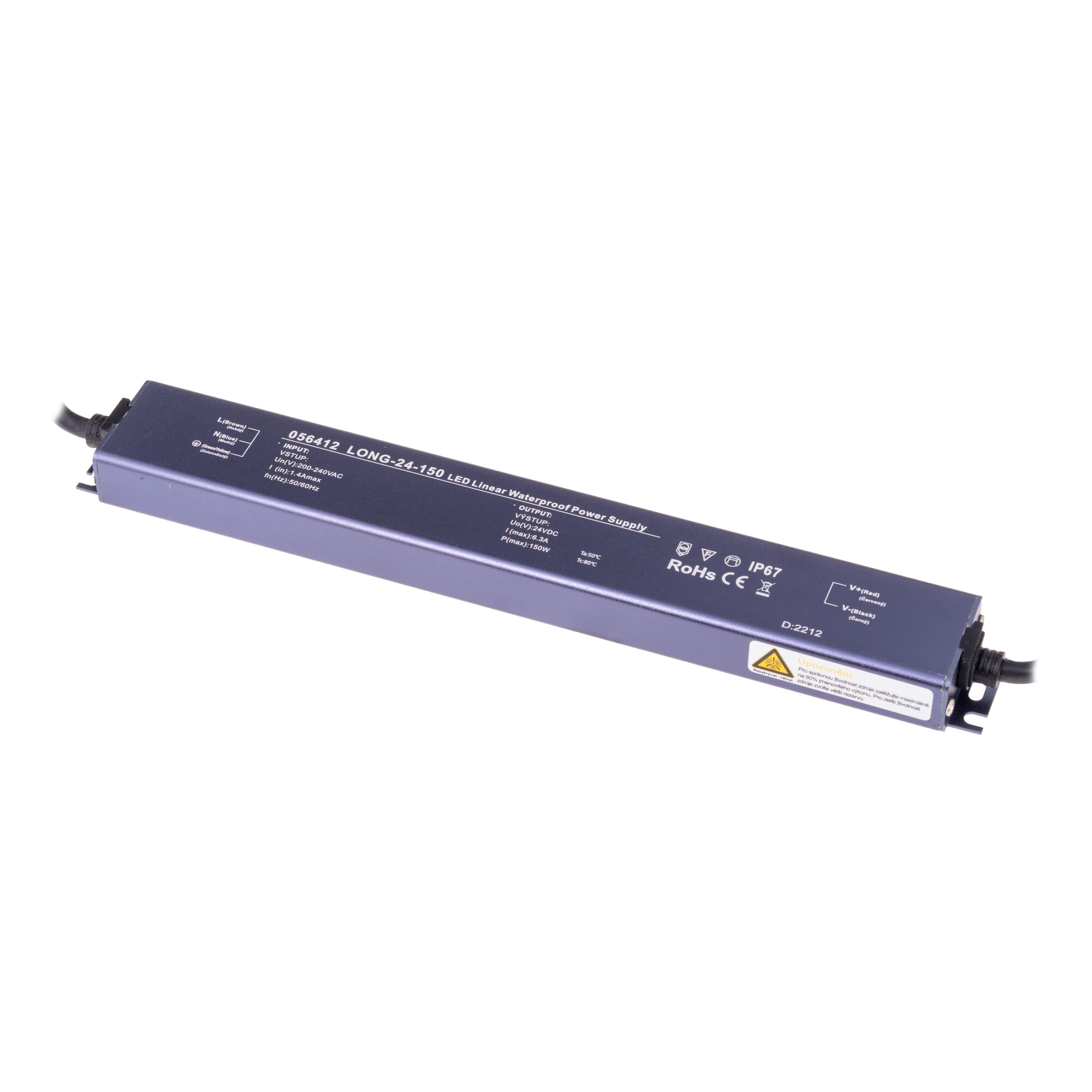 Levně LED zdroj 24V 150W LONG-24-150