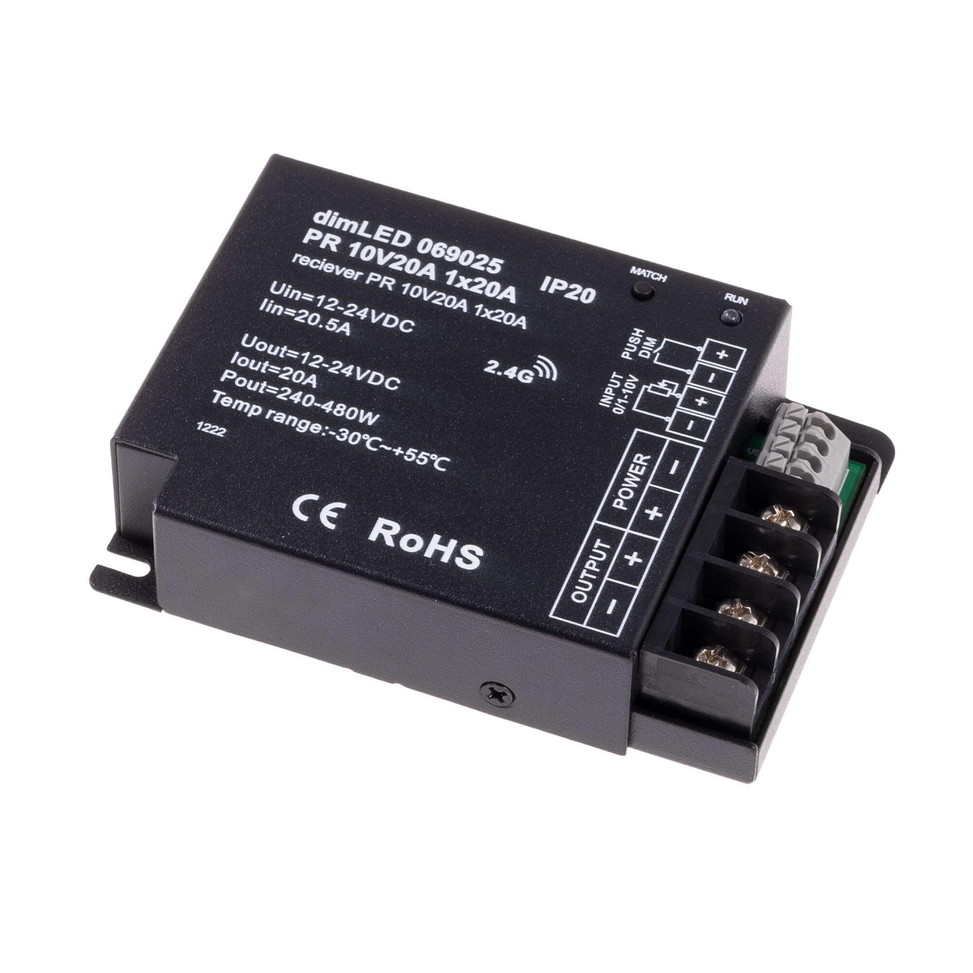 Levně Přijímač dimLED PR 10V20A