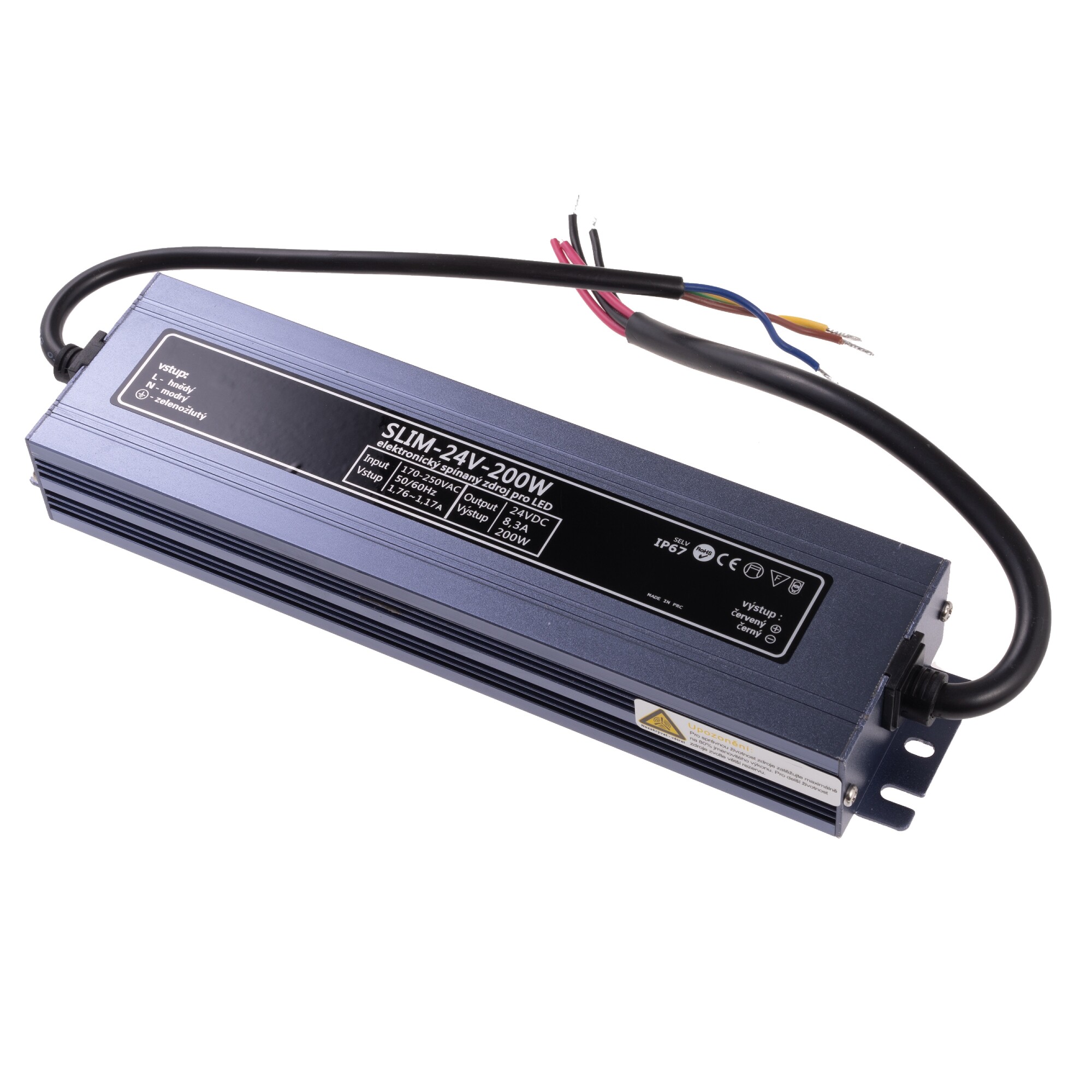 Levně LED zdroj 24V 200W SLIM-24V-200W