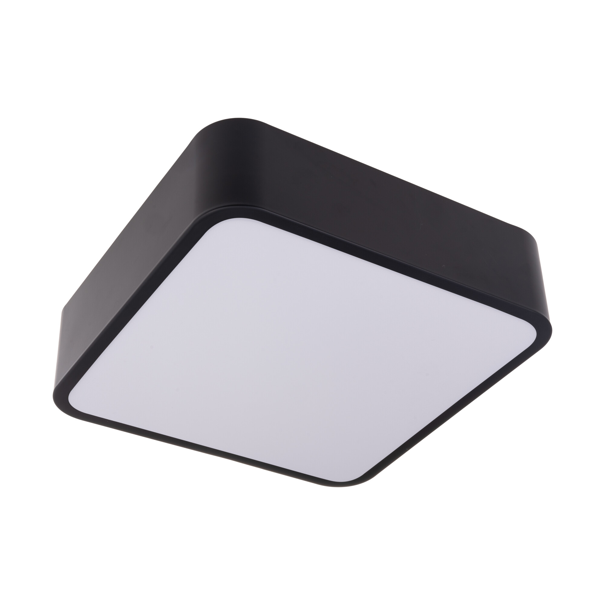 Levně LED svítidlo RENDO 48W CCT hranaté černé stropní
