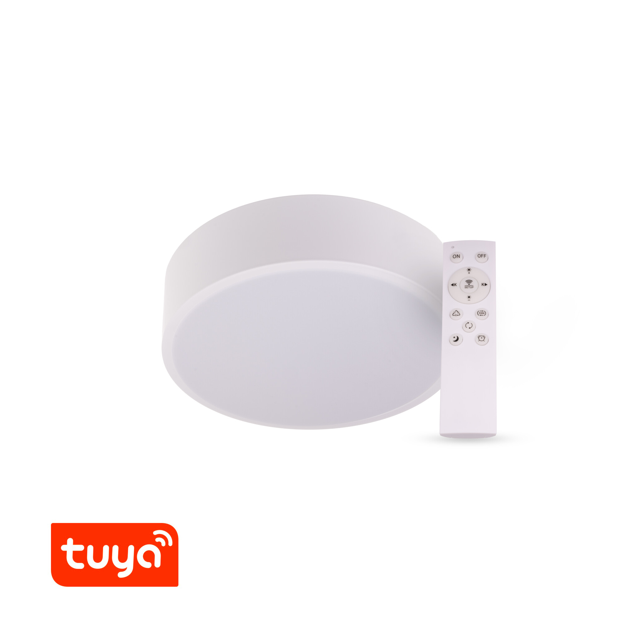 Levně SMART Tuya LED svítidlo RENDO 24W CCT kulaté bílé