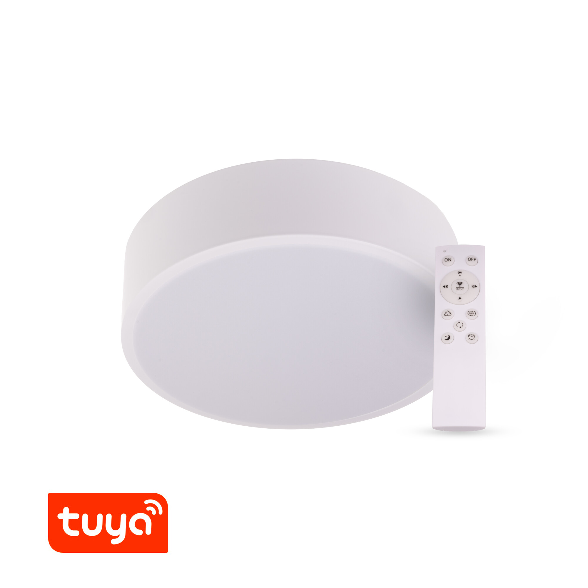 Levně SMART Tuya LED svítidlo RENDO 36W CCT kulaté bílé