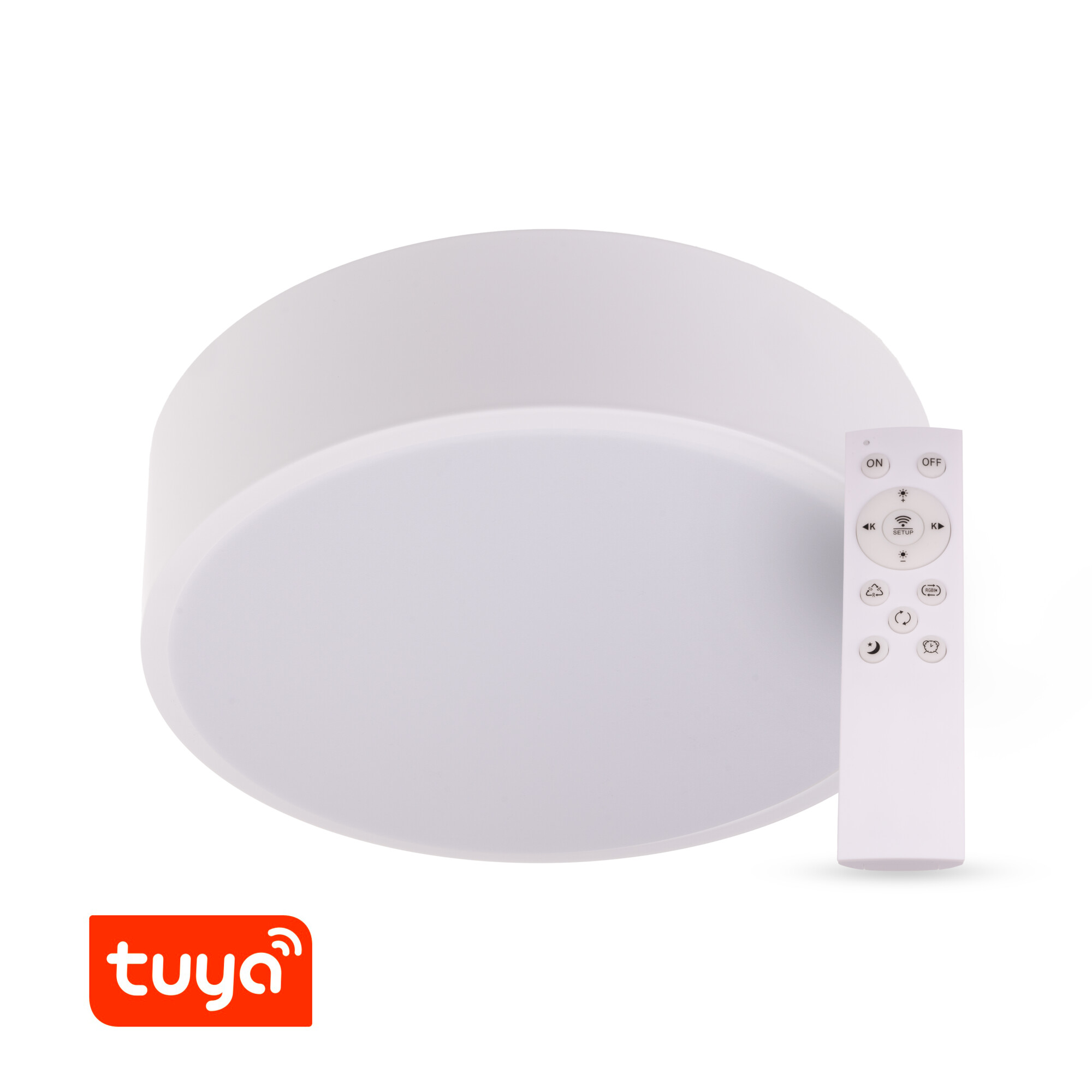 Levně SMART Tuya LED svítidlo RENDO 48W CCT kulaté bílé