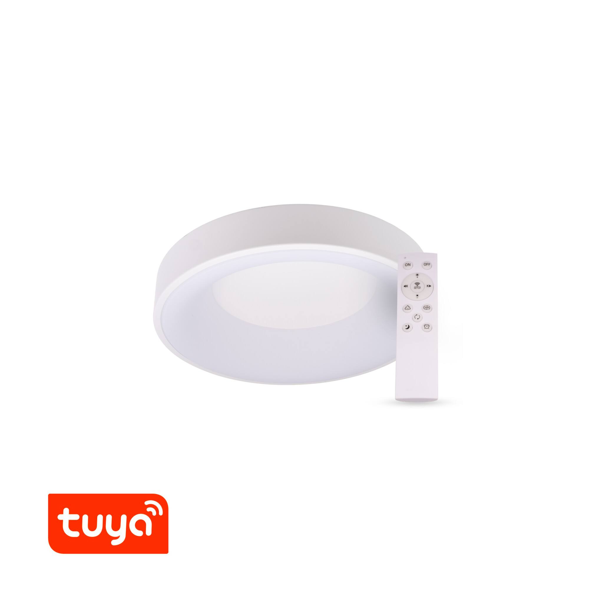 Levně SMART Tuya LED svítidlo ZULU 32W CCT kulaté bílé