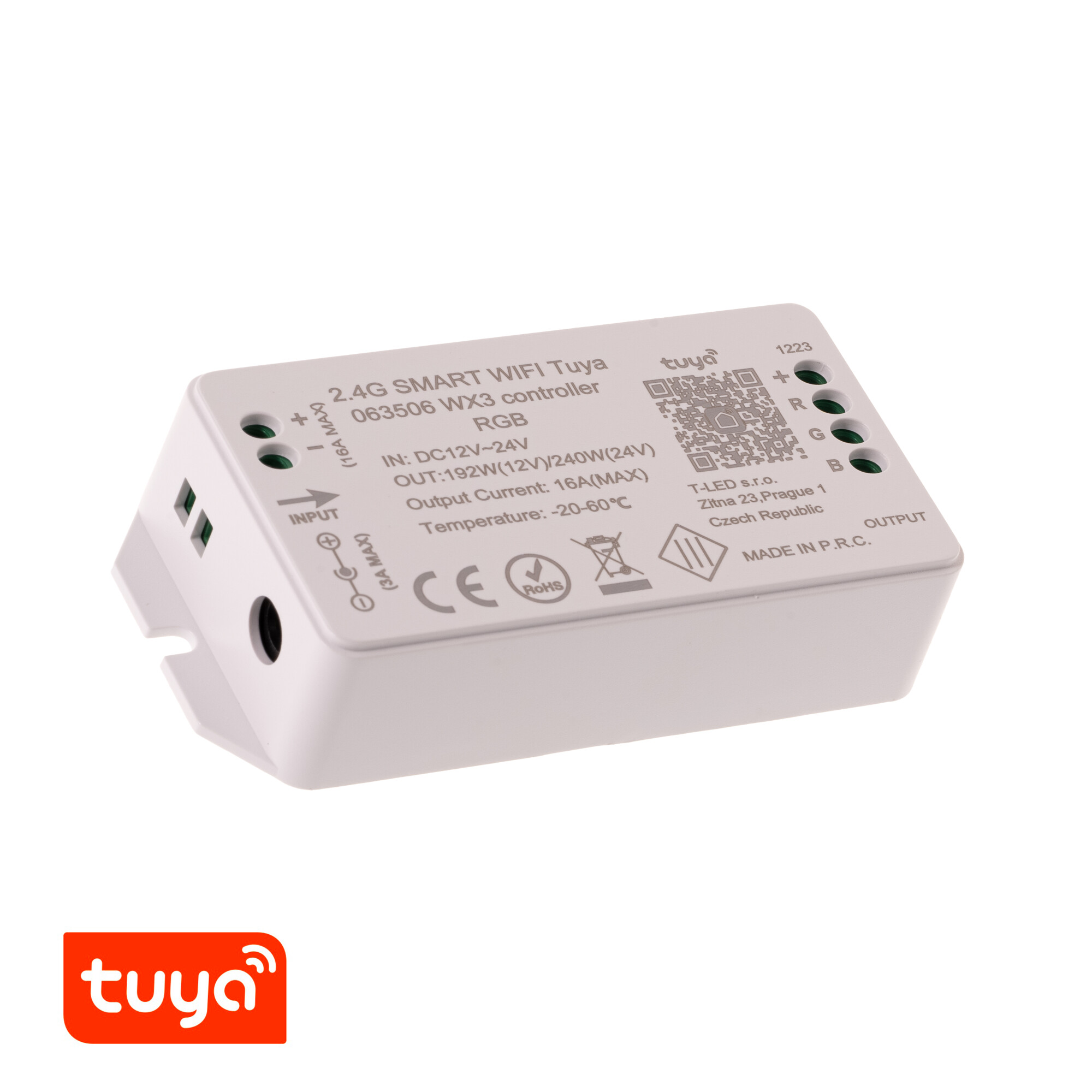 Levně SMART WIFI Tuya ovladač WX3 RGB