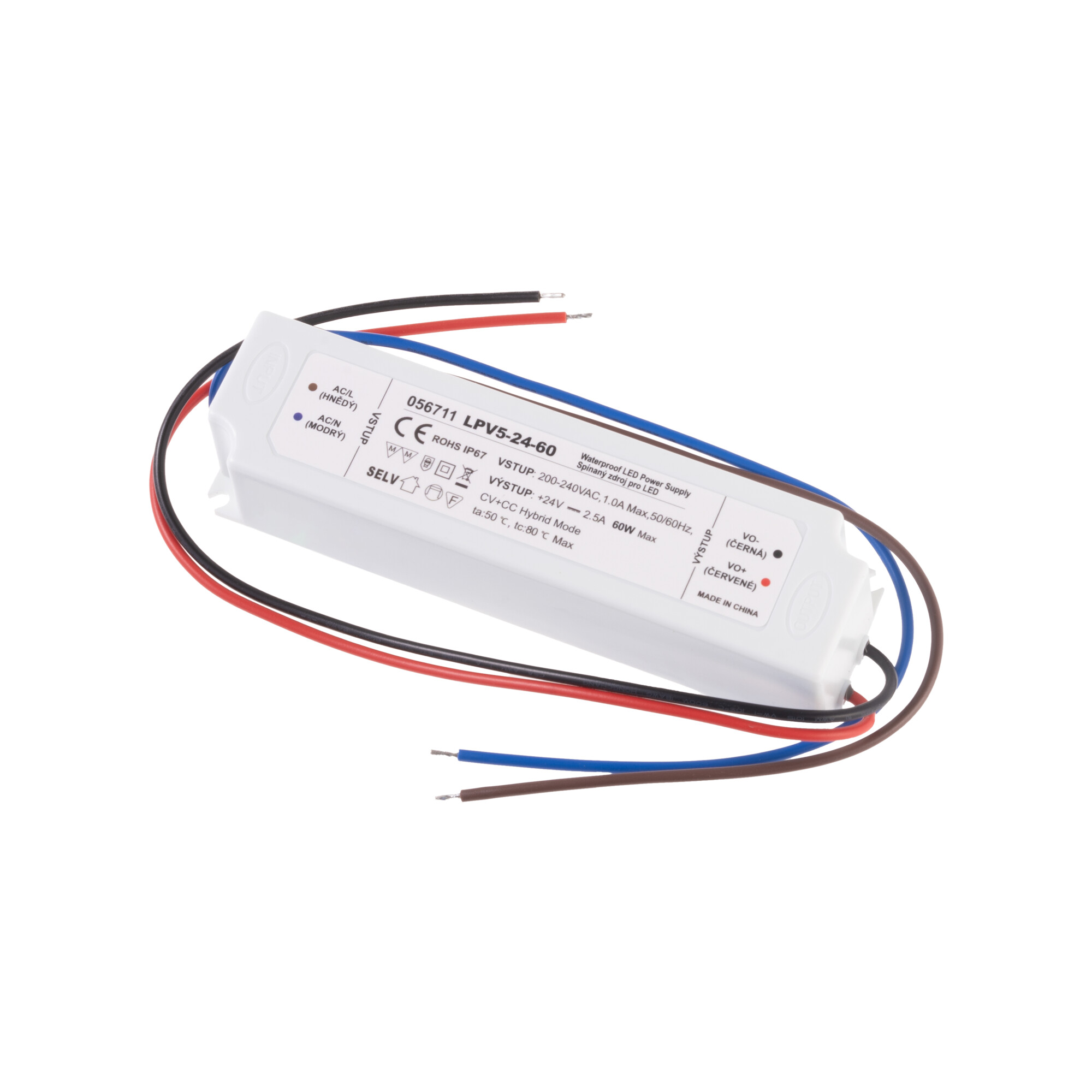 Levně LED zdroj 24V 60W LPV5-24-60 Záruka 5 let