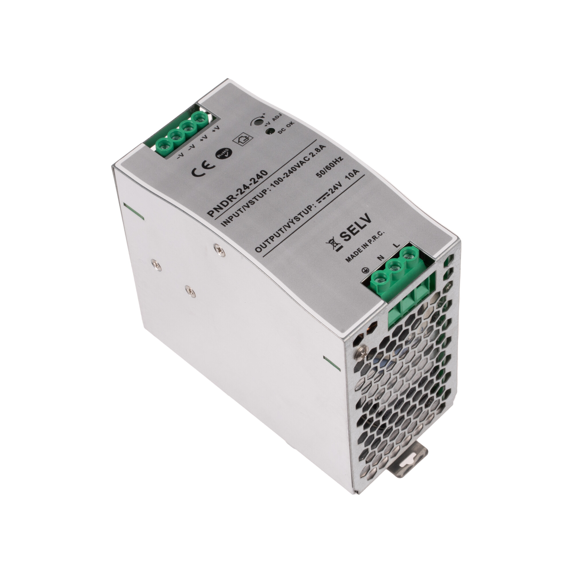 Levně LED zdroj 24V 240W PNDR-24-240 DIN lišta