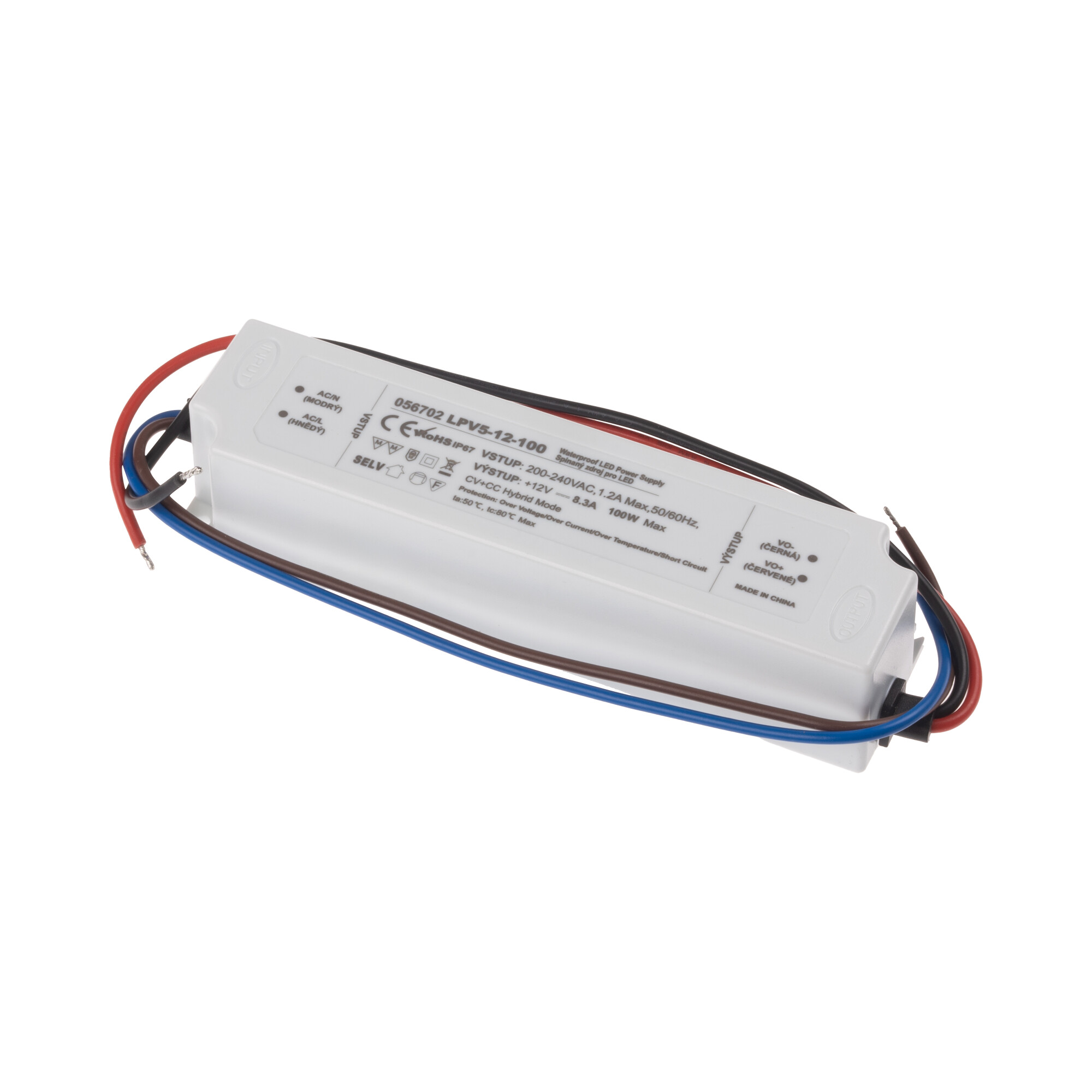 Levně LED zdroj 12V 100W LPV5-12-100 Záruka 5 let
