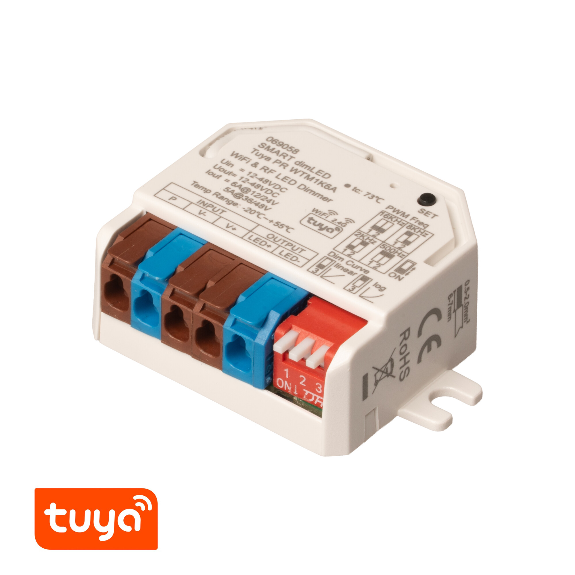 Levně SMART přijímač dimLED Tuya PR WTM1K6A
