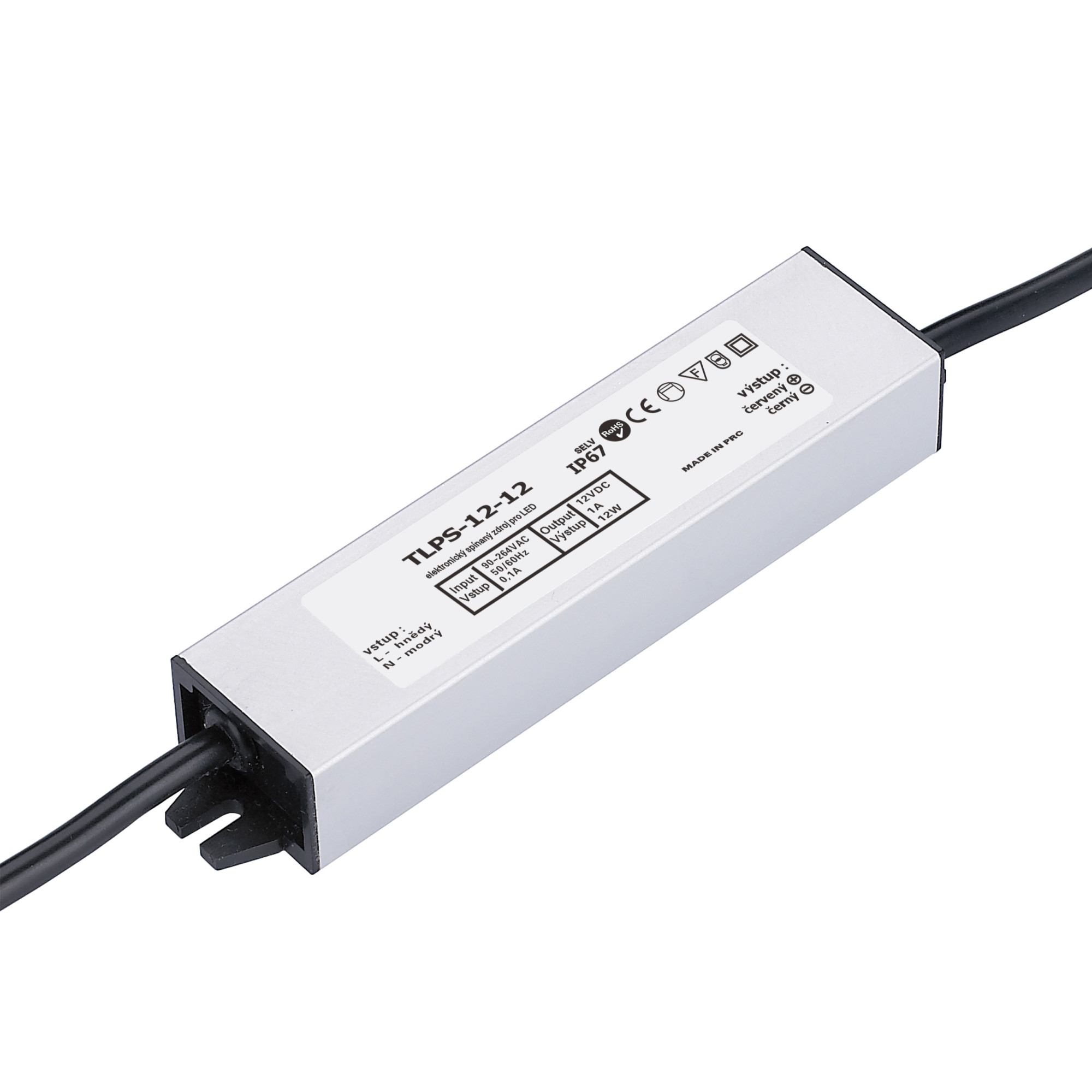 Levně LED zdroj 12V 12W IP67 TLPS-12-12