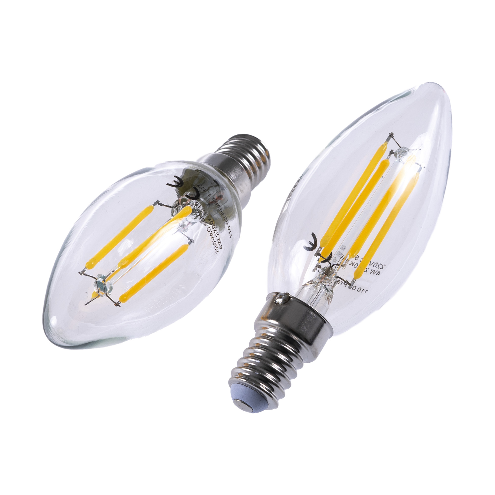 Levně LED žárovka E14 C35 4W FILAMENT