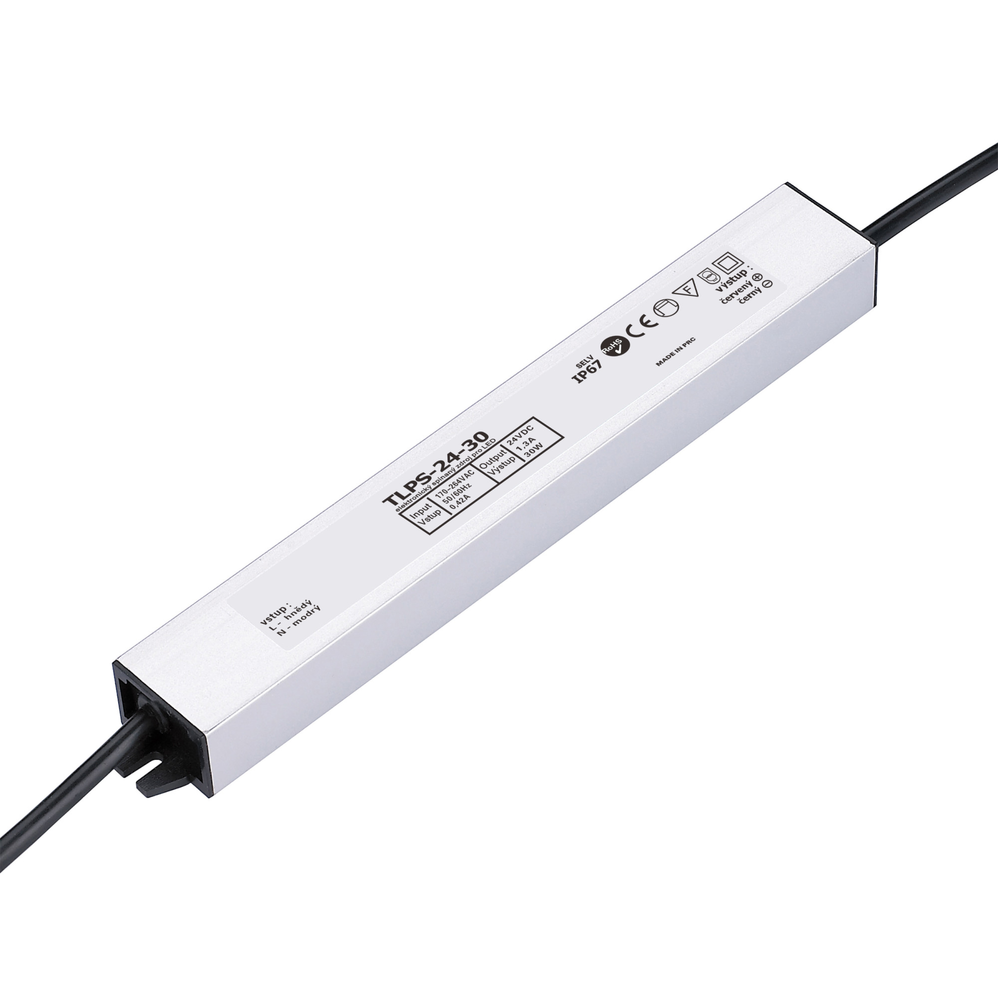 Levně LED zdroj 24V 30W IP67 TLPS-24-30