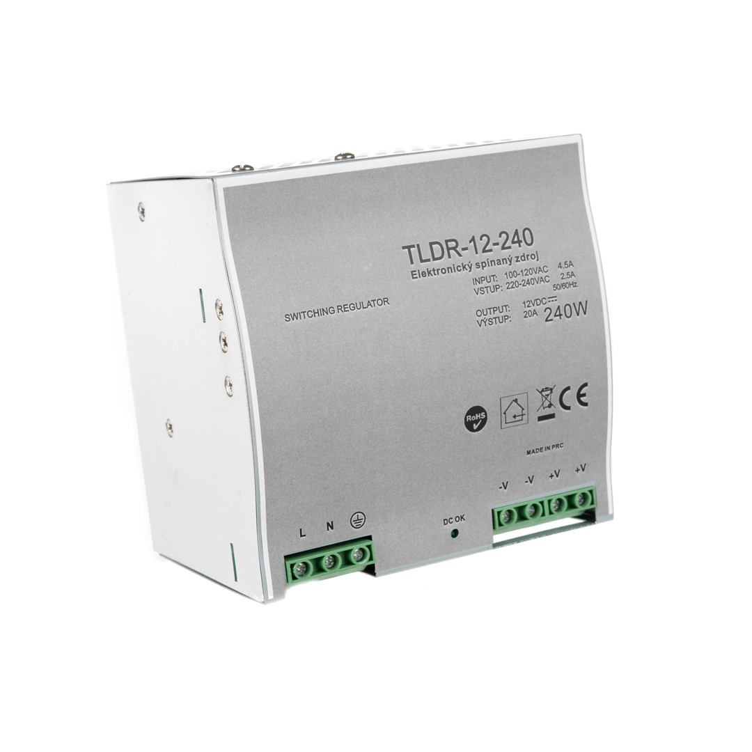 Levně LED zdroj 12V 240W na DIN lištu