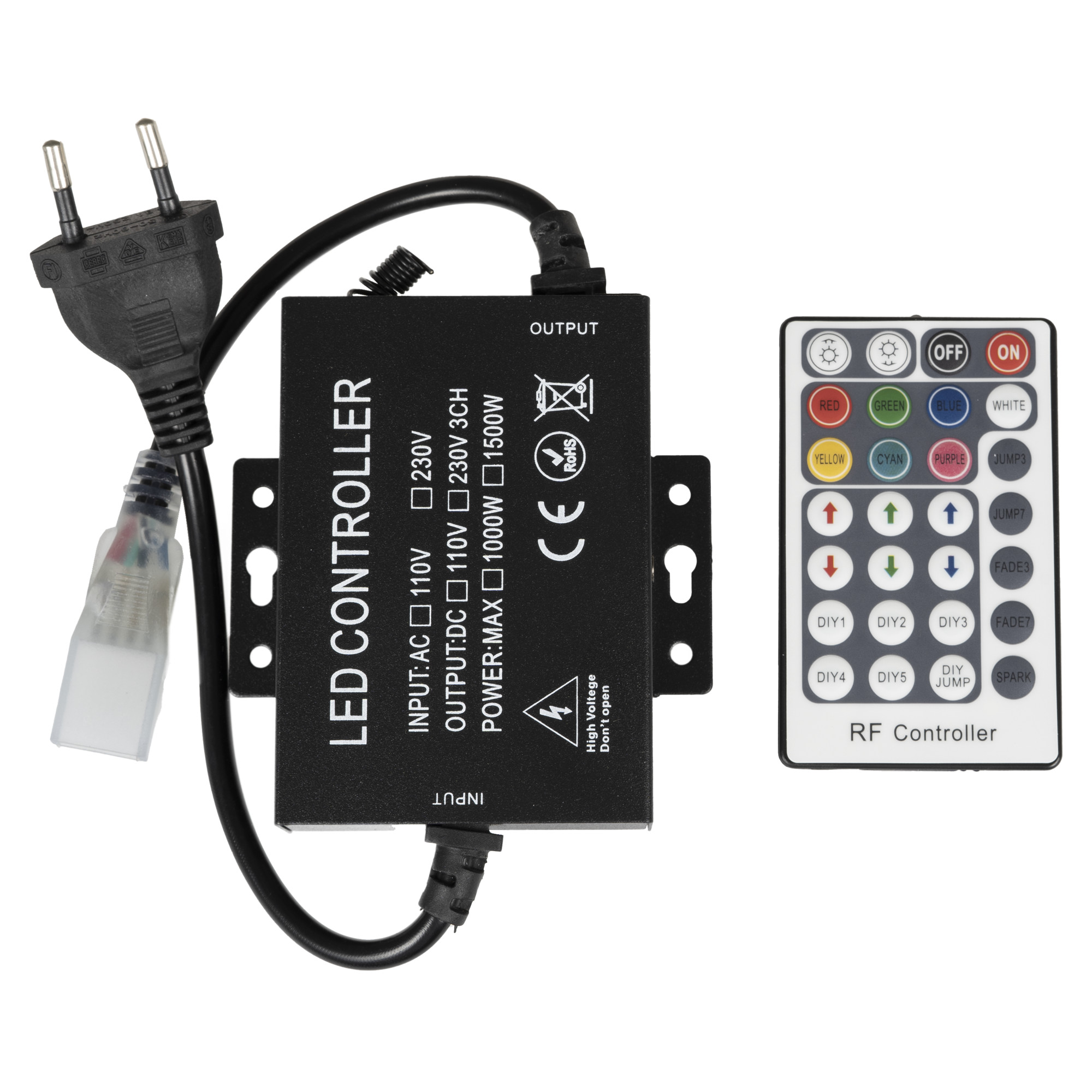 Levně LED ovladač RGB 230V-28B