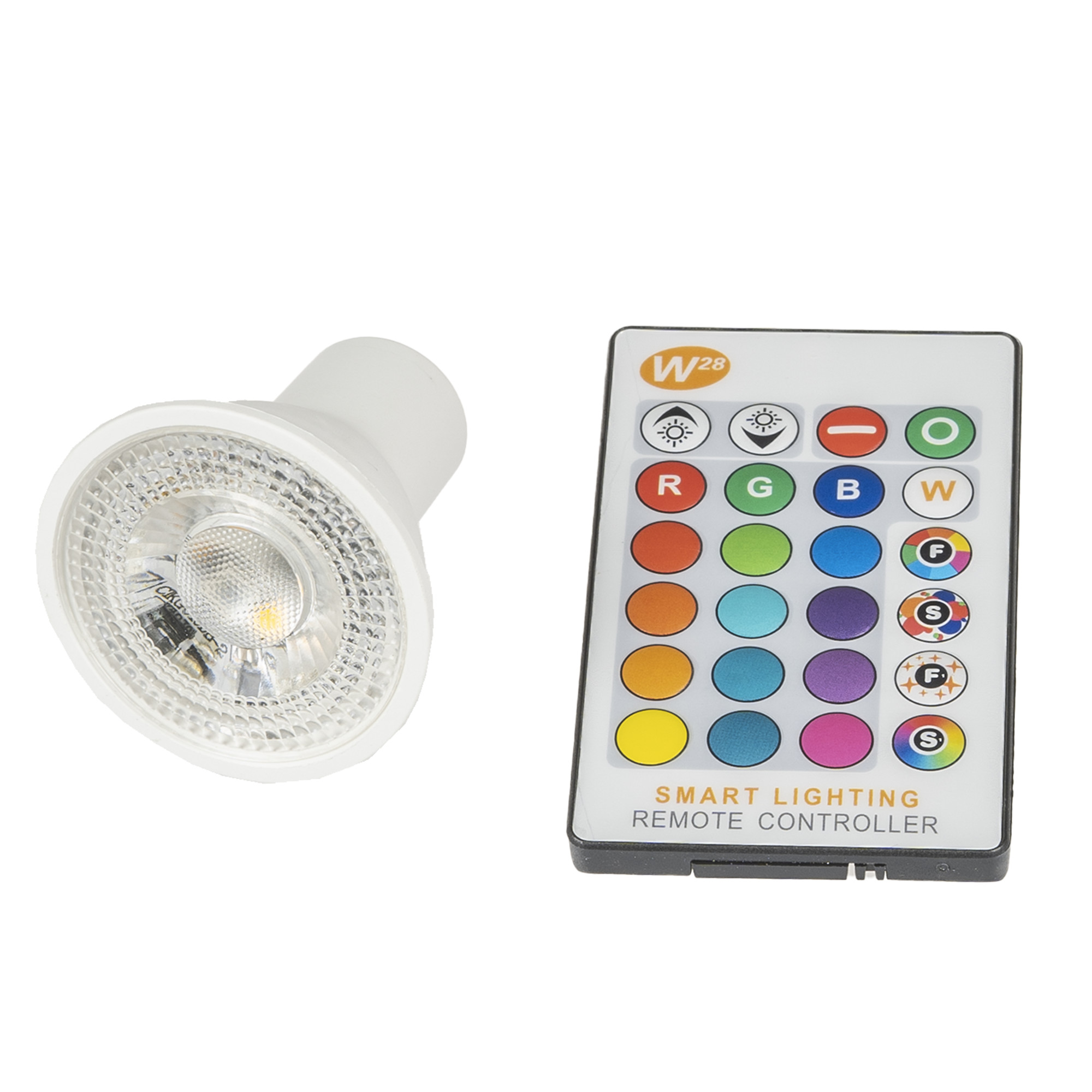 Levně LED žárovka RGBW GU10 5W 60°