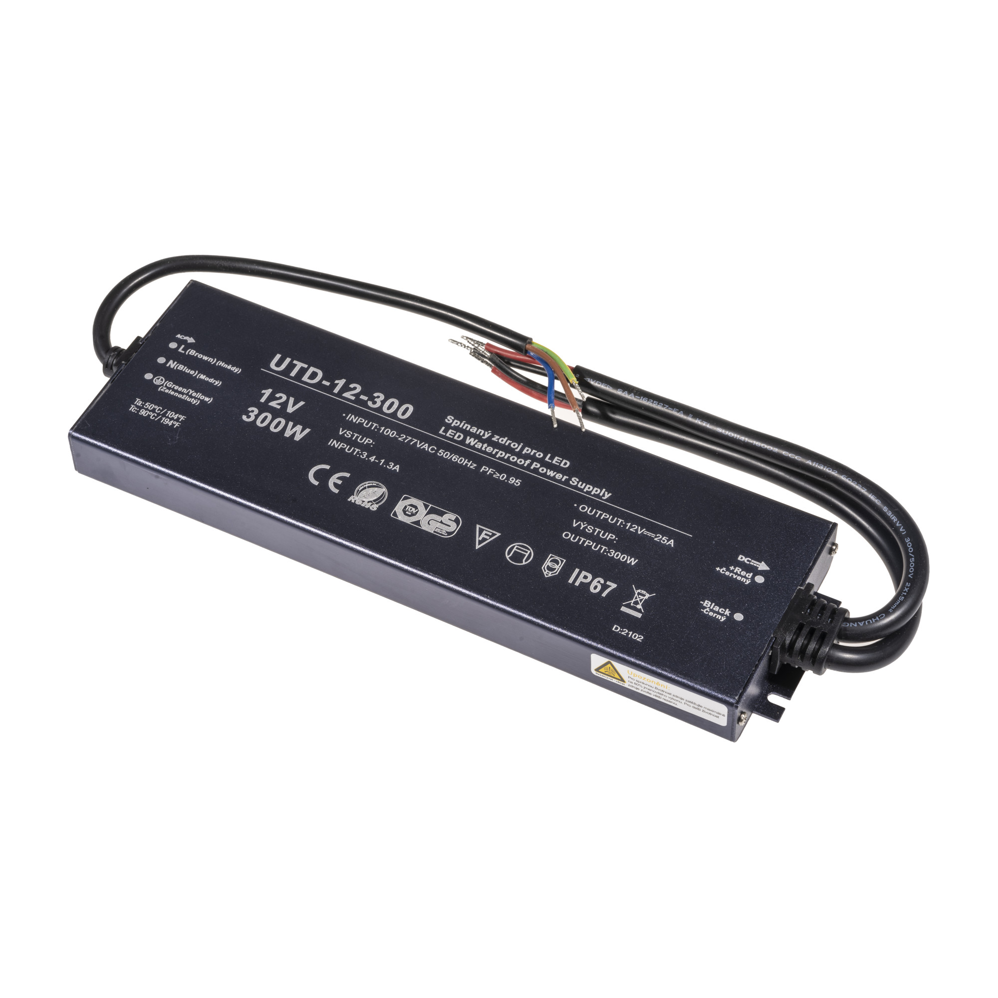 Levně LED zdroj 12V 300W UTD-12-300 Záruka 5 let