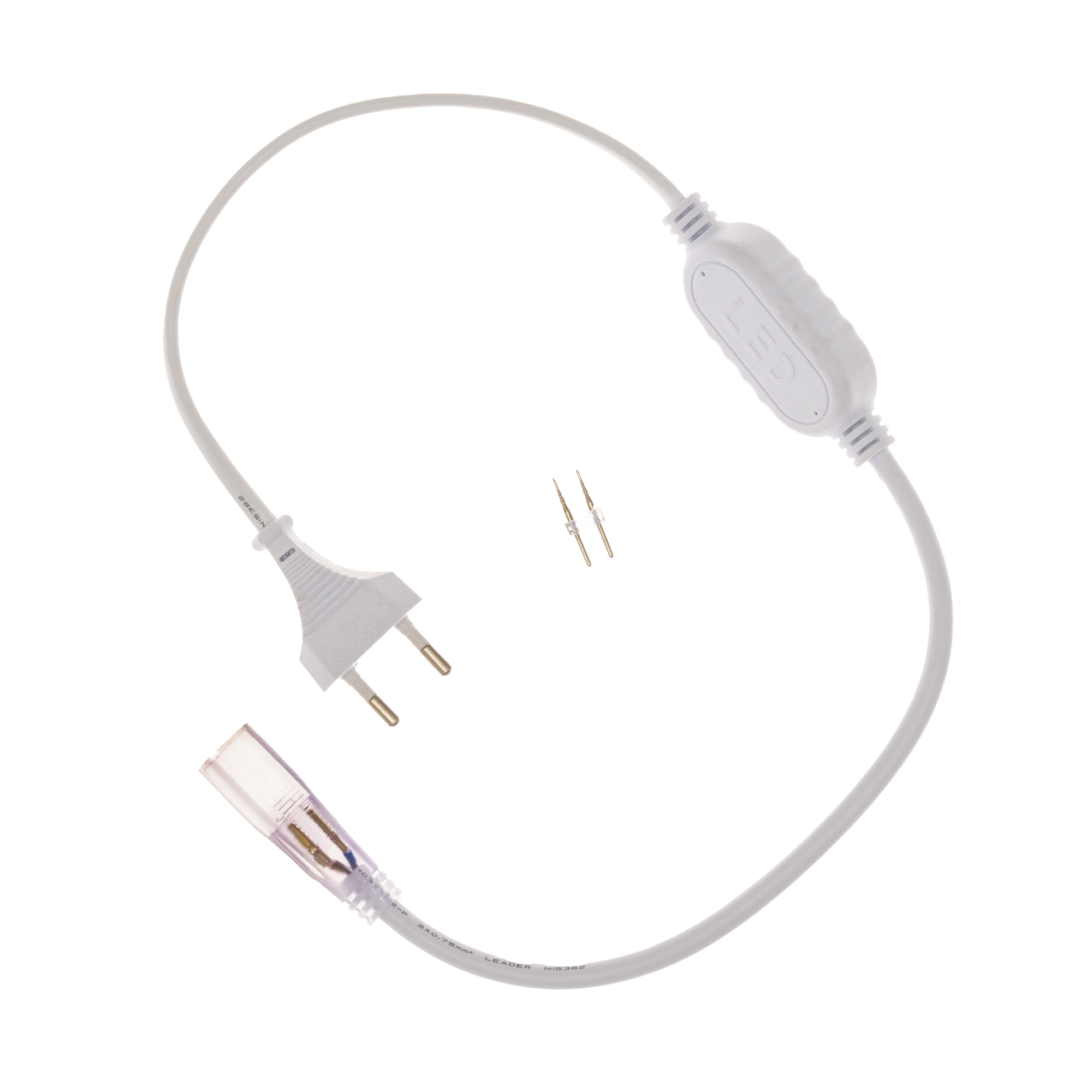 Levně Napájecí kabel pro LED pásek na 230V 50cm -