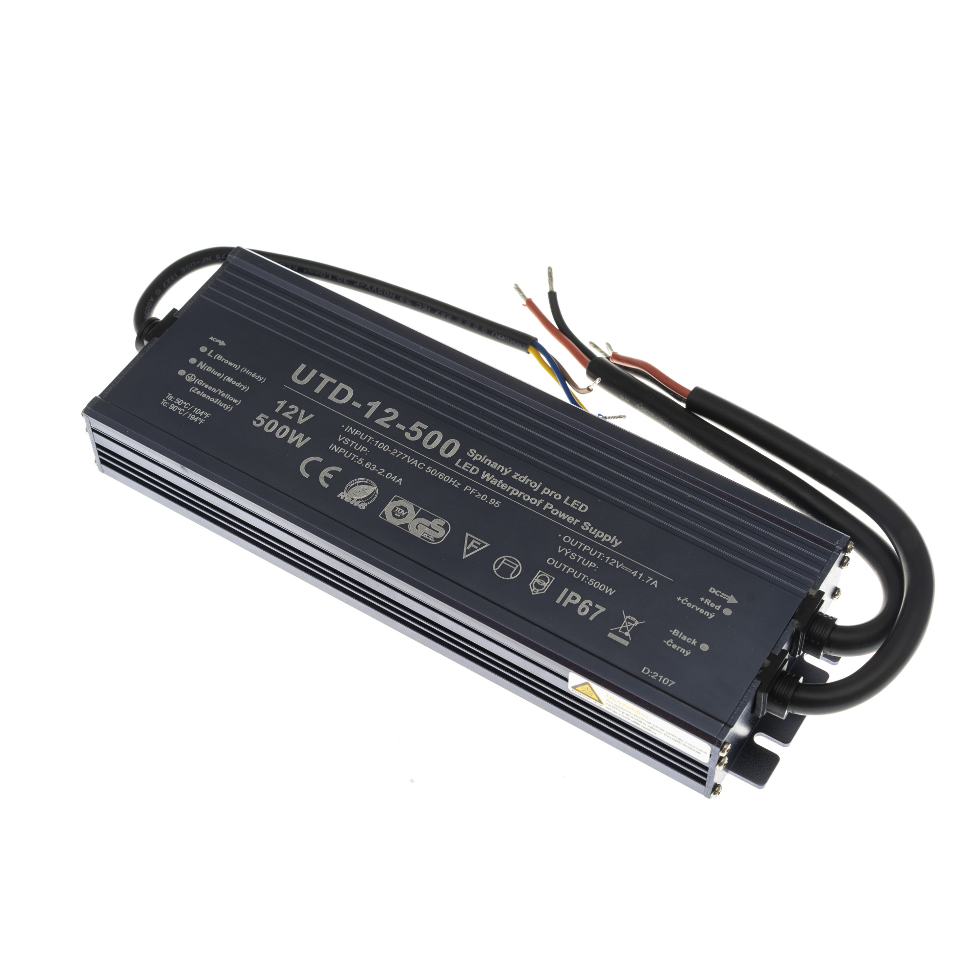 Levně LED zdroj 12V 500W UTD-12-500 Záruka 5 let