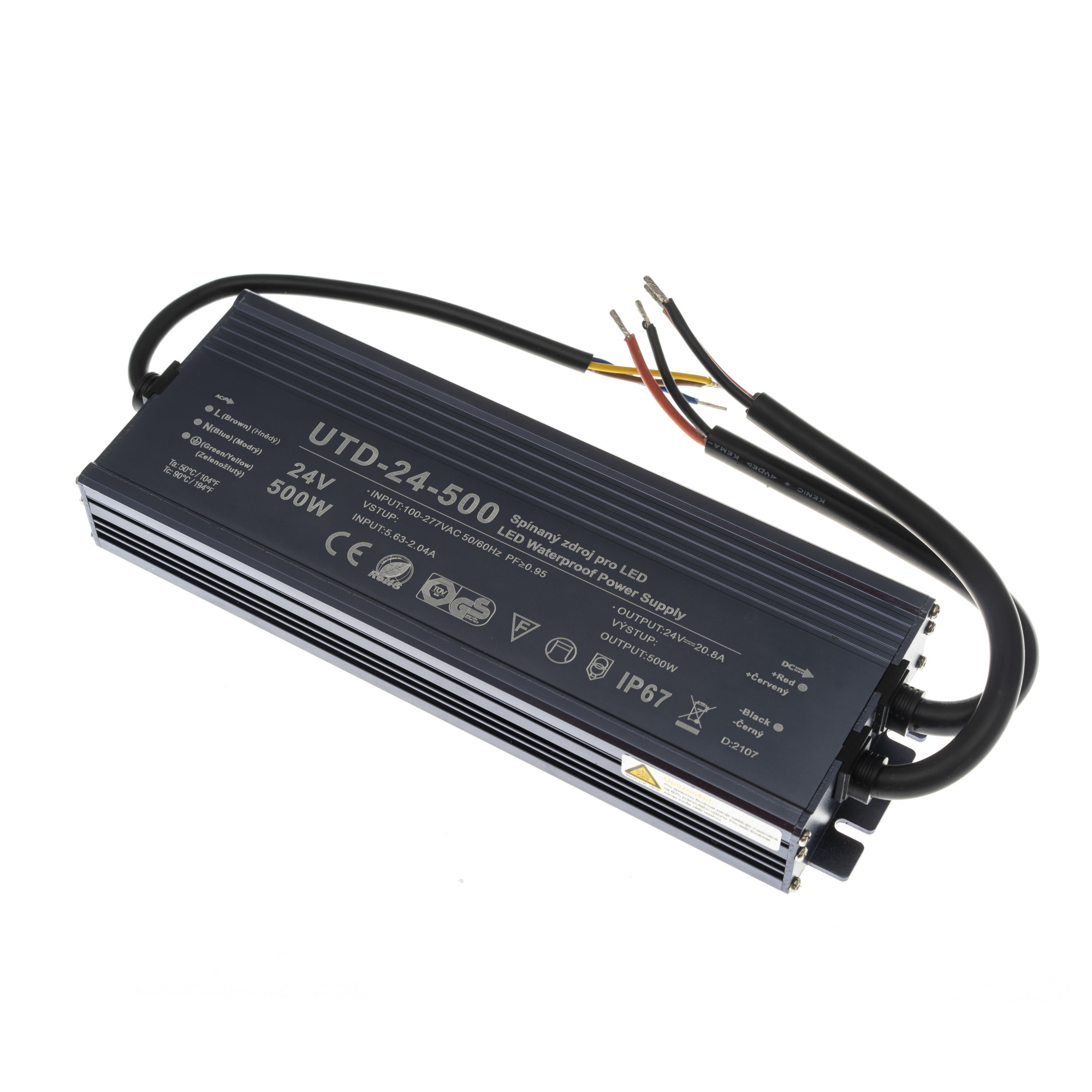 Levně LED zdroj 24V 500W UTD-24-500 Záruka 5 let