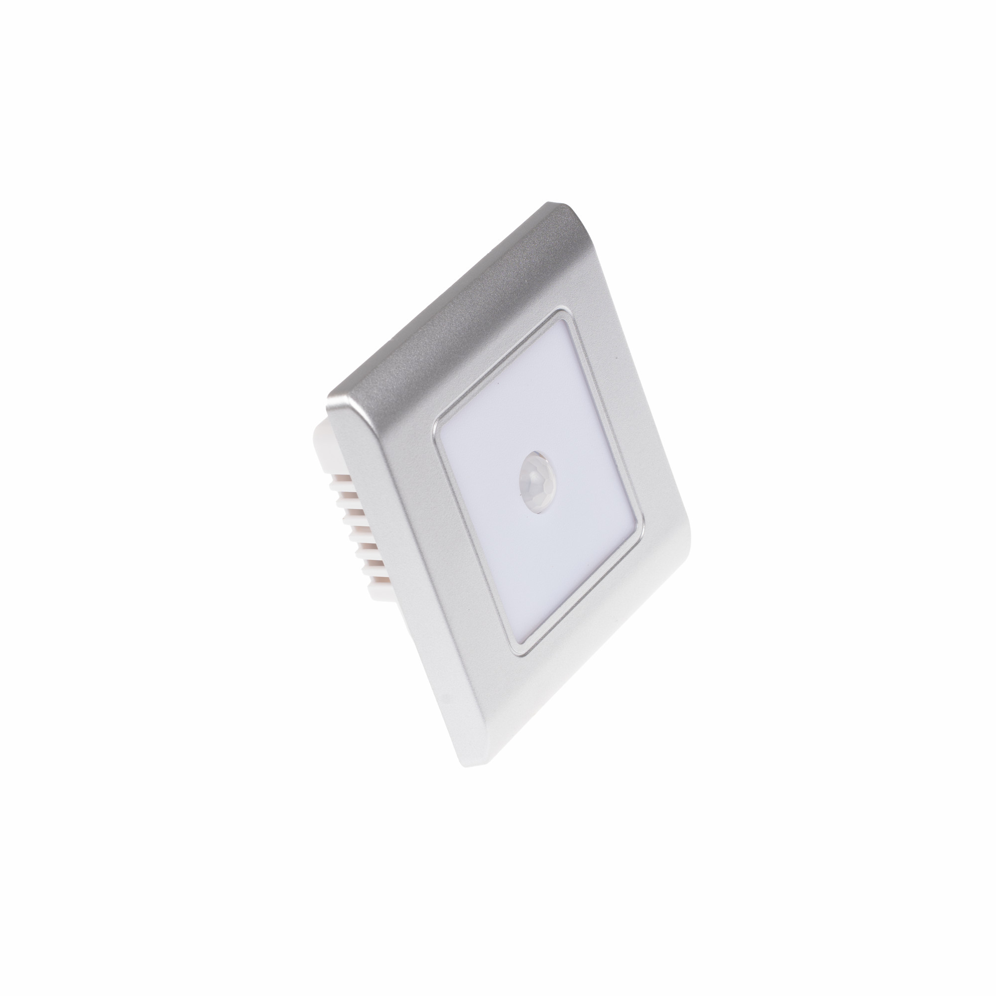 LED vestavné svítidlo PIR-RAN-S stříbrné Studená bílá