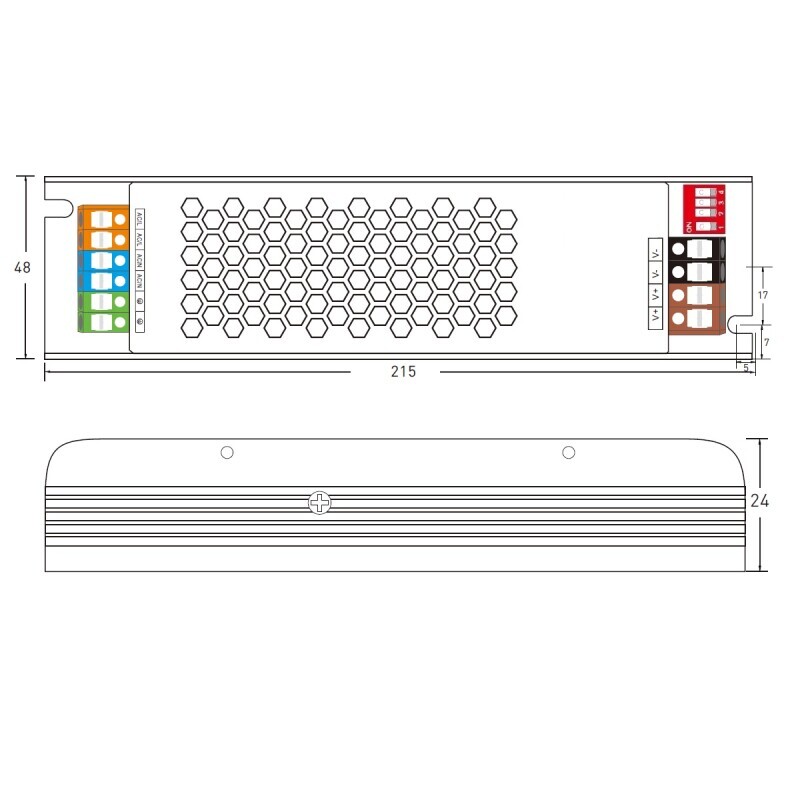 LED zdroj 12V 200W zdroj INTELI-12-200