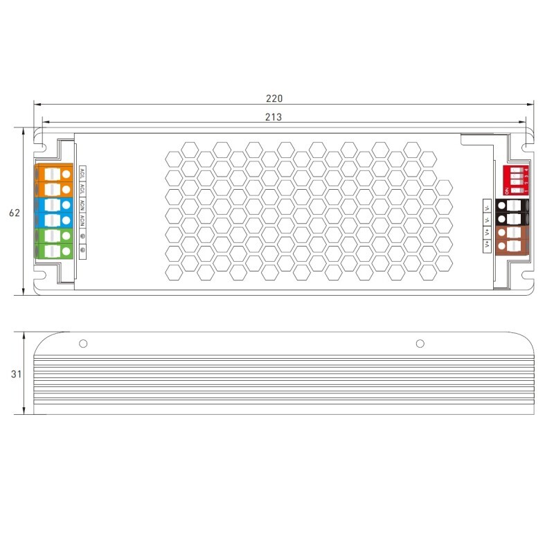 LED zdroj 24V 500W zdroj INTELI-24-500