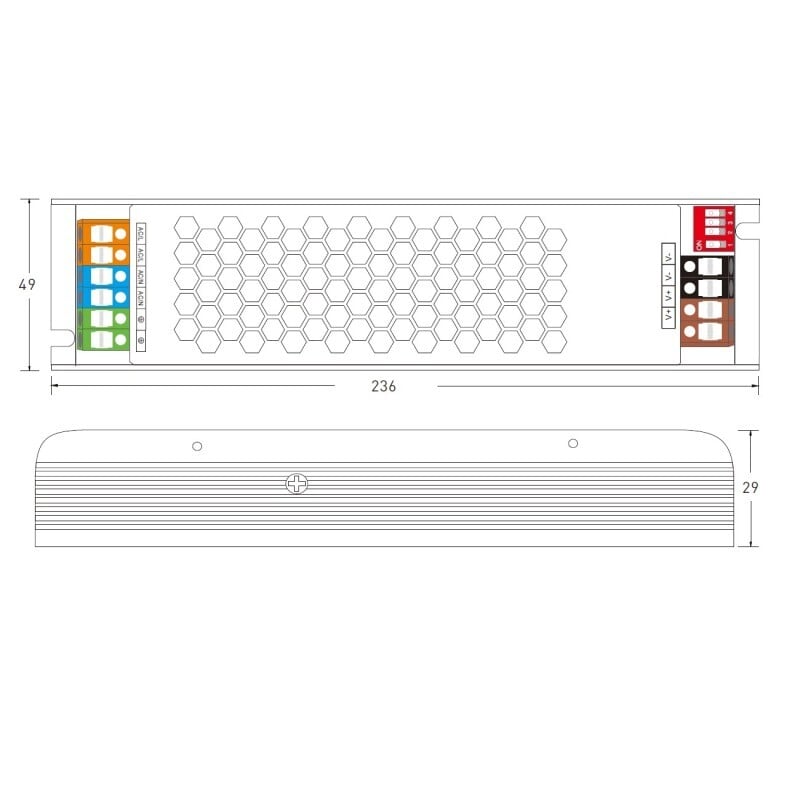 LED zdroj 12V 250W zdroj INTELI-12-250