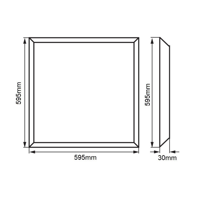 LED panel UGRB6060 UGR<19 40W 60x60cm