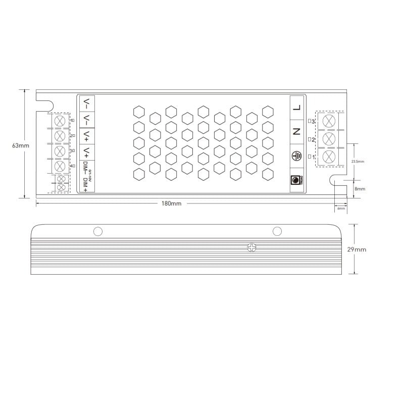 LED zdroj 12V 150W zdroj DIM20-12-150