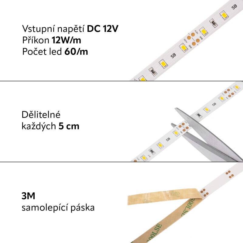 LED pásek SB3-300 vnitřní záruka 3 roky