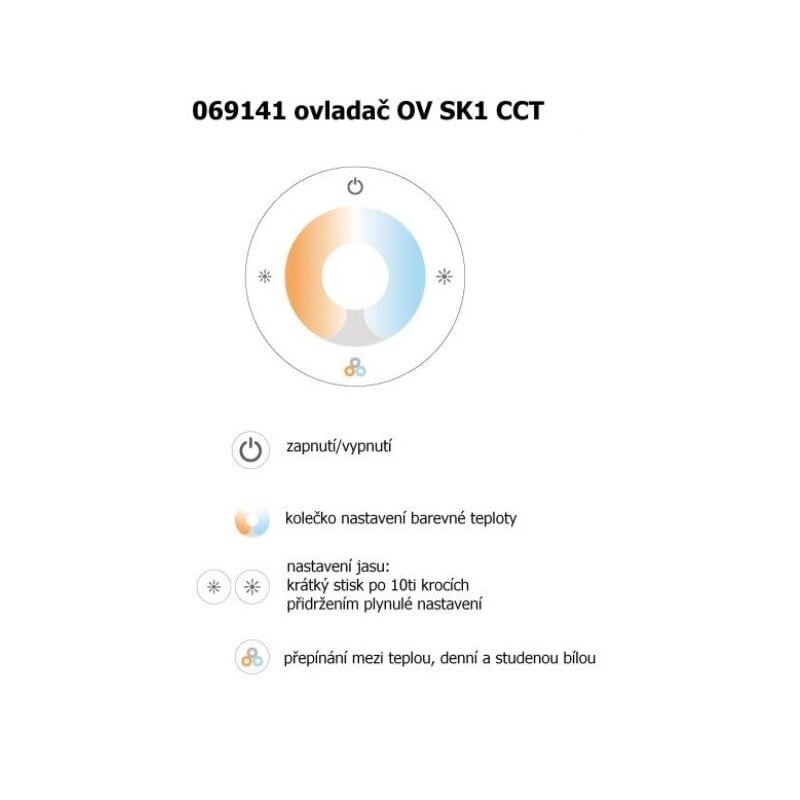 Ovladač dimLED OV SK1 CCT bílý