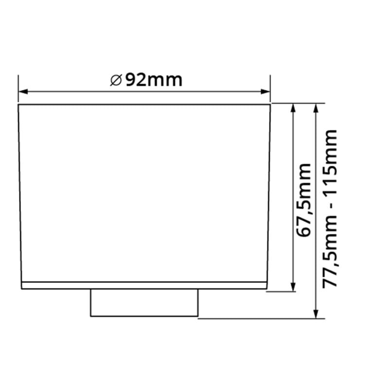 CCT LED svítidlo ALIMO 6W černé