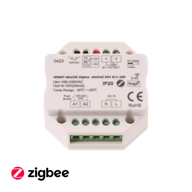 Stmívač SMART dimLED ZIGBEE ZD1 0/1-10V