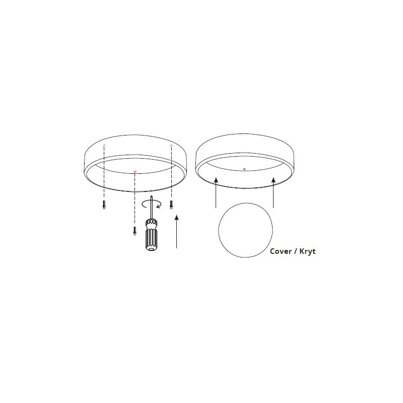 LED svítidlo RENDO 36W CCT kulaté černé stropní