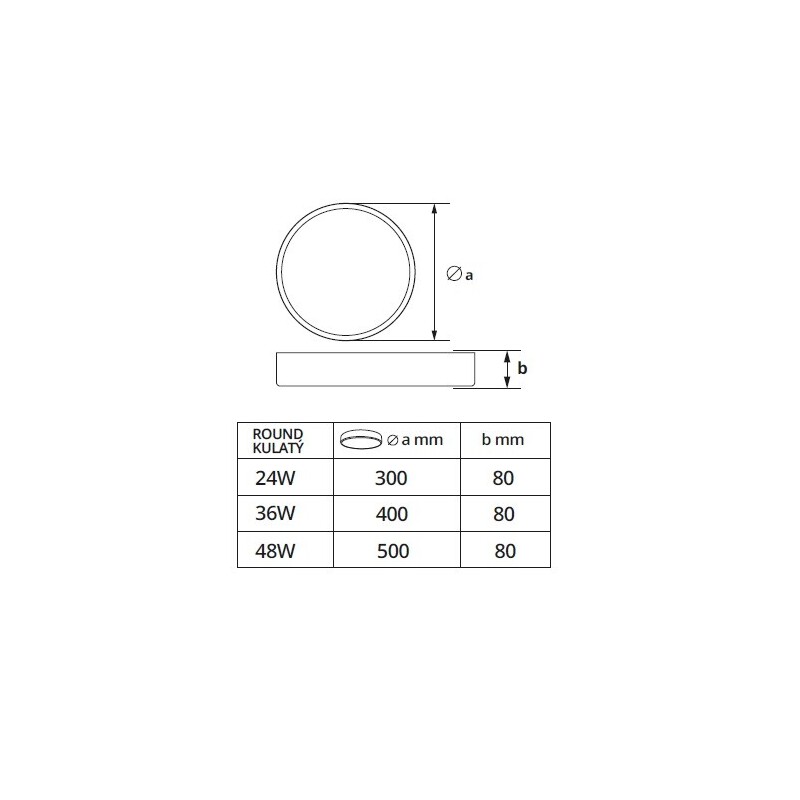 LED svítidlo RENDO 24W CCT kulaté bílé stropní