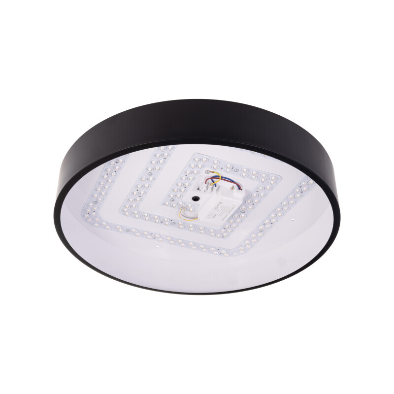 SMART Tuya LED svítidlo RENDO 48W CCT kulaté černé