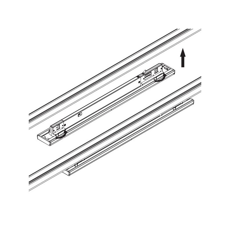 Lištové LED svítidlo TRITO LT120B 120° 54W černé