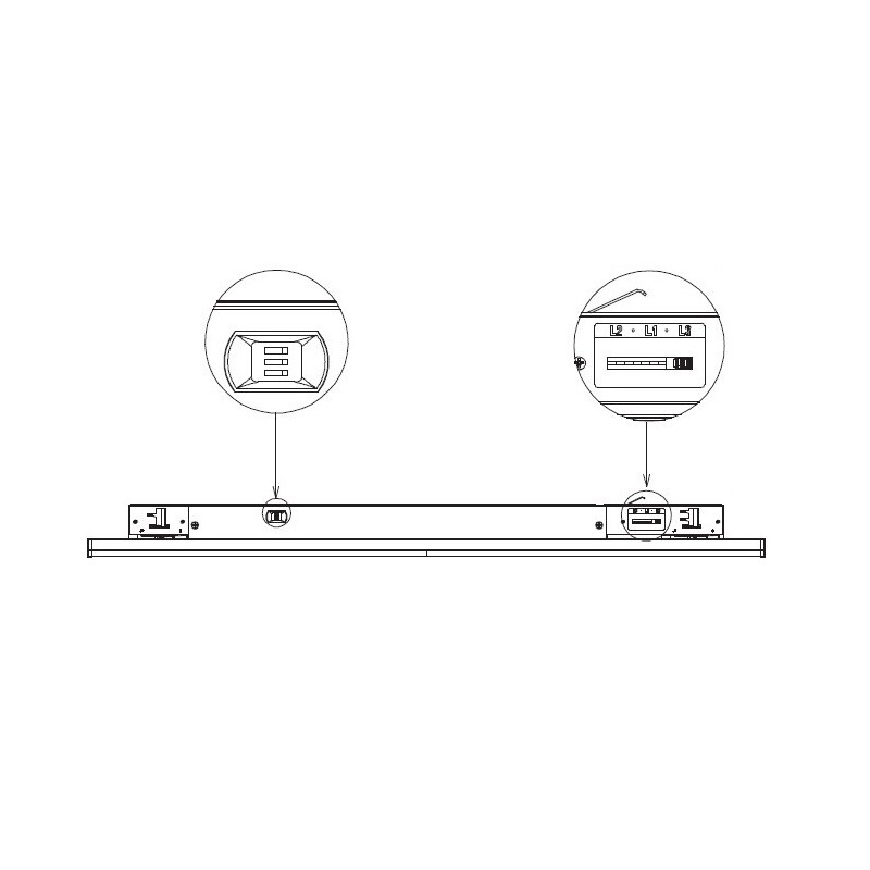 Lištové LED svítidlo TRITO LT120B 120° 54W černé